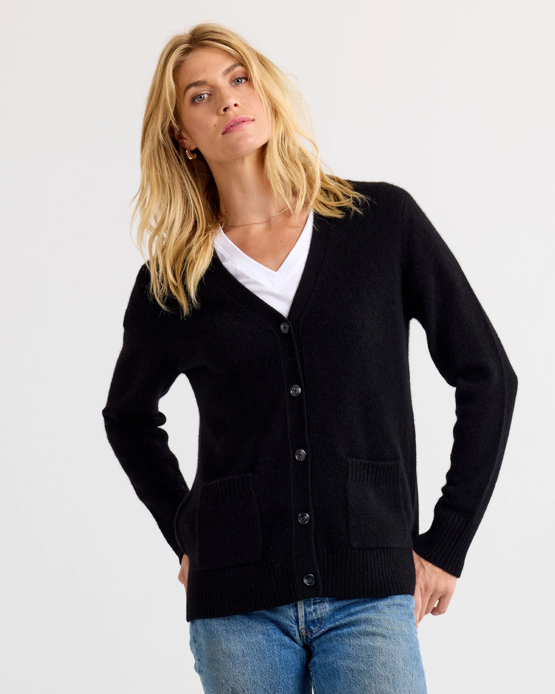 Cashmere Boyfriend Cardigan - Image 6