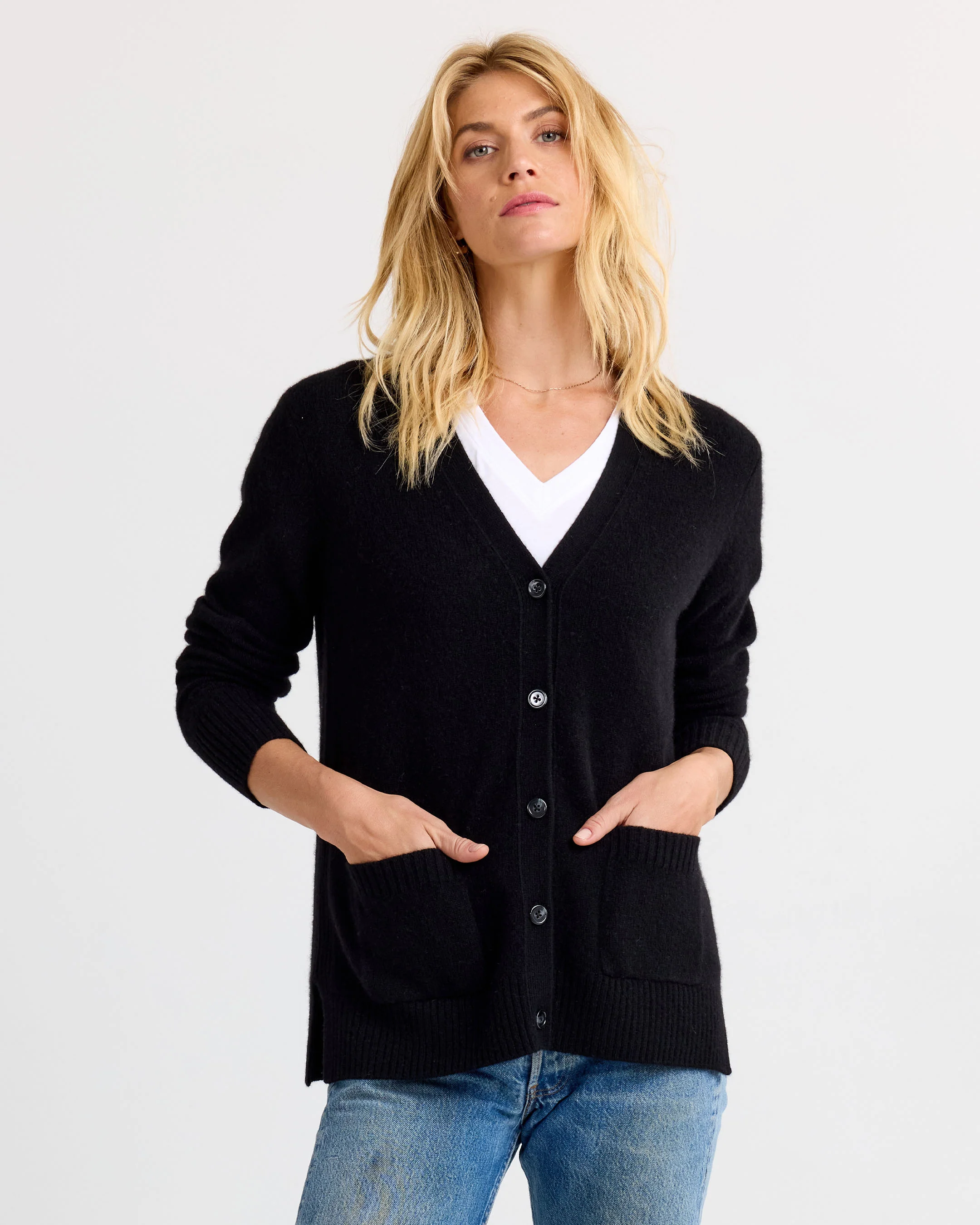 Cashmere Boyfriend Cardigan - Image 7