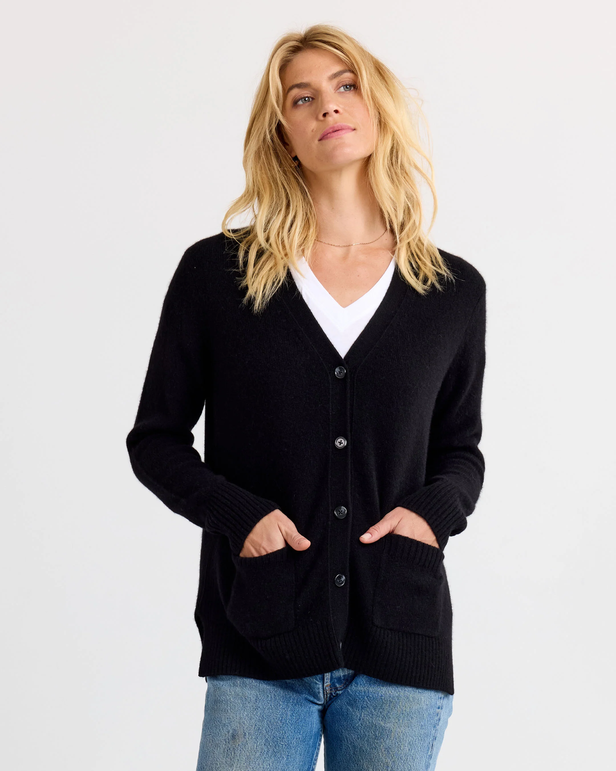 Cashmere Boyfriend Cardigan - Image 8