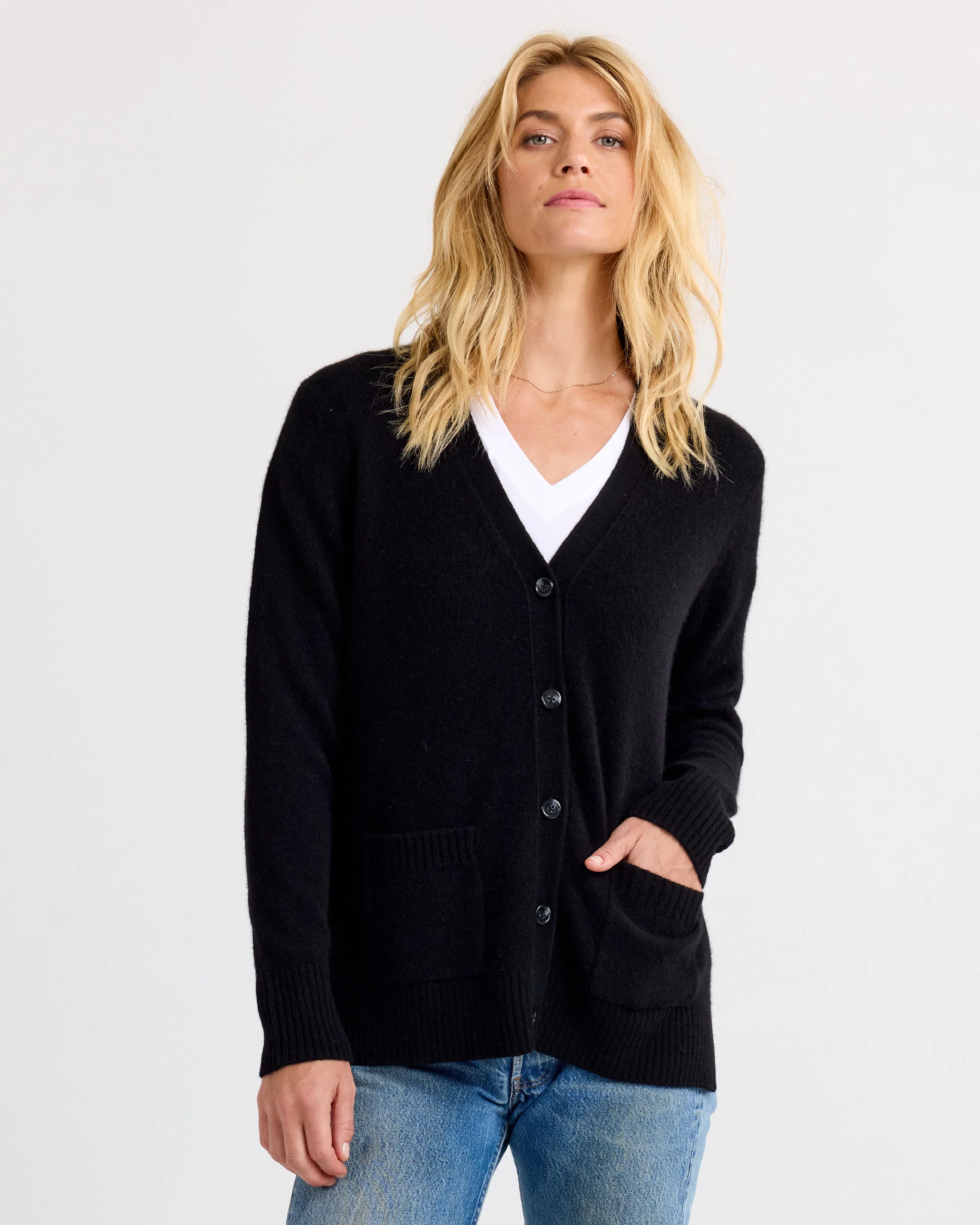 Cashmere Boyfriend Cardigan - Image 9
