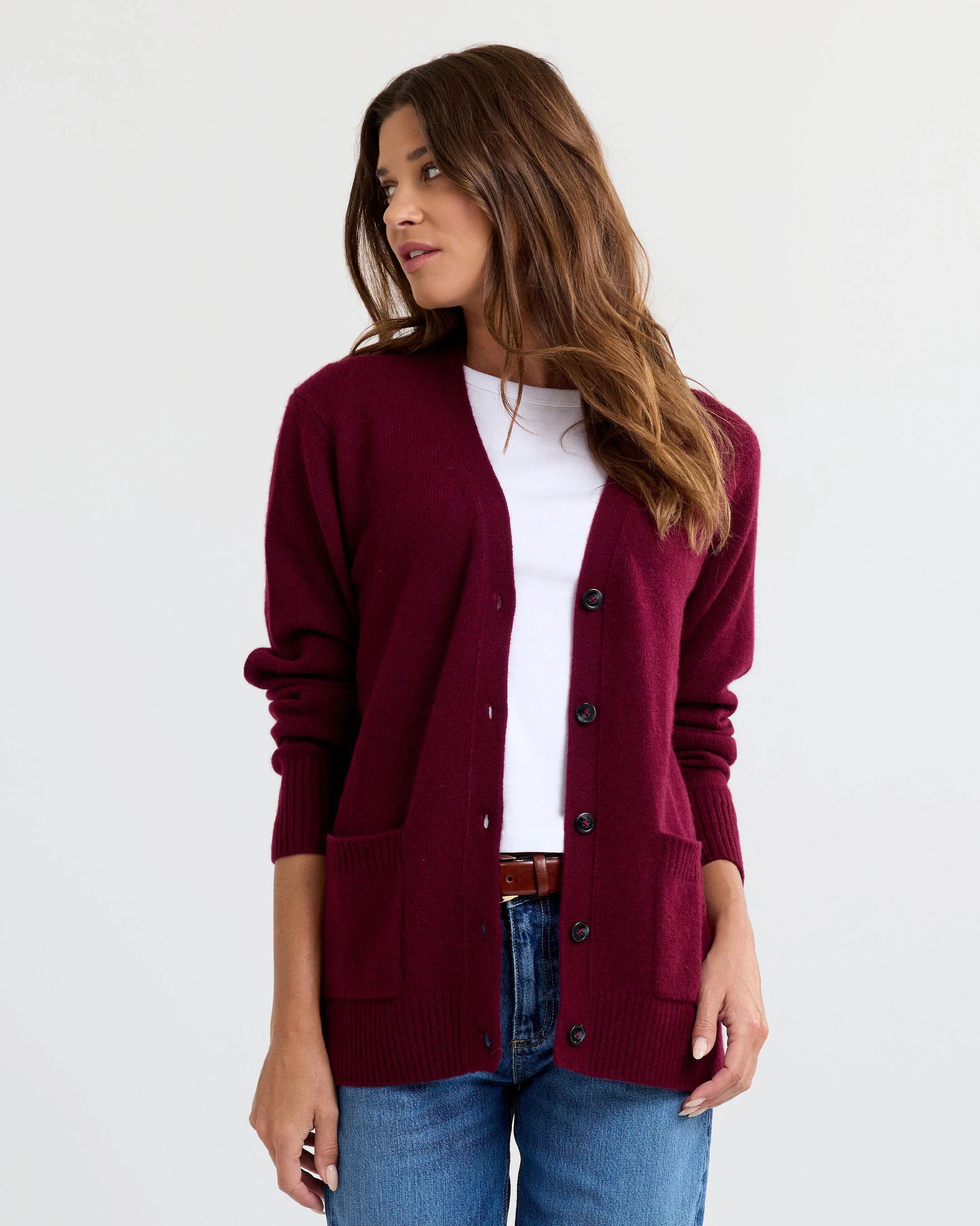Cashmere Boyfriend Cardigan - Image 3