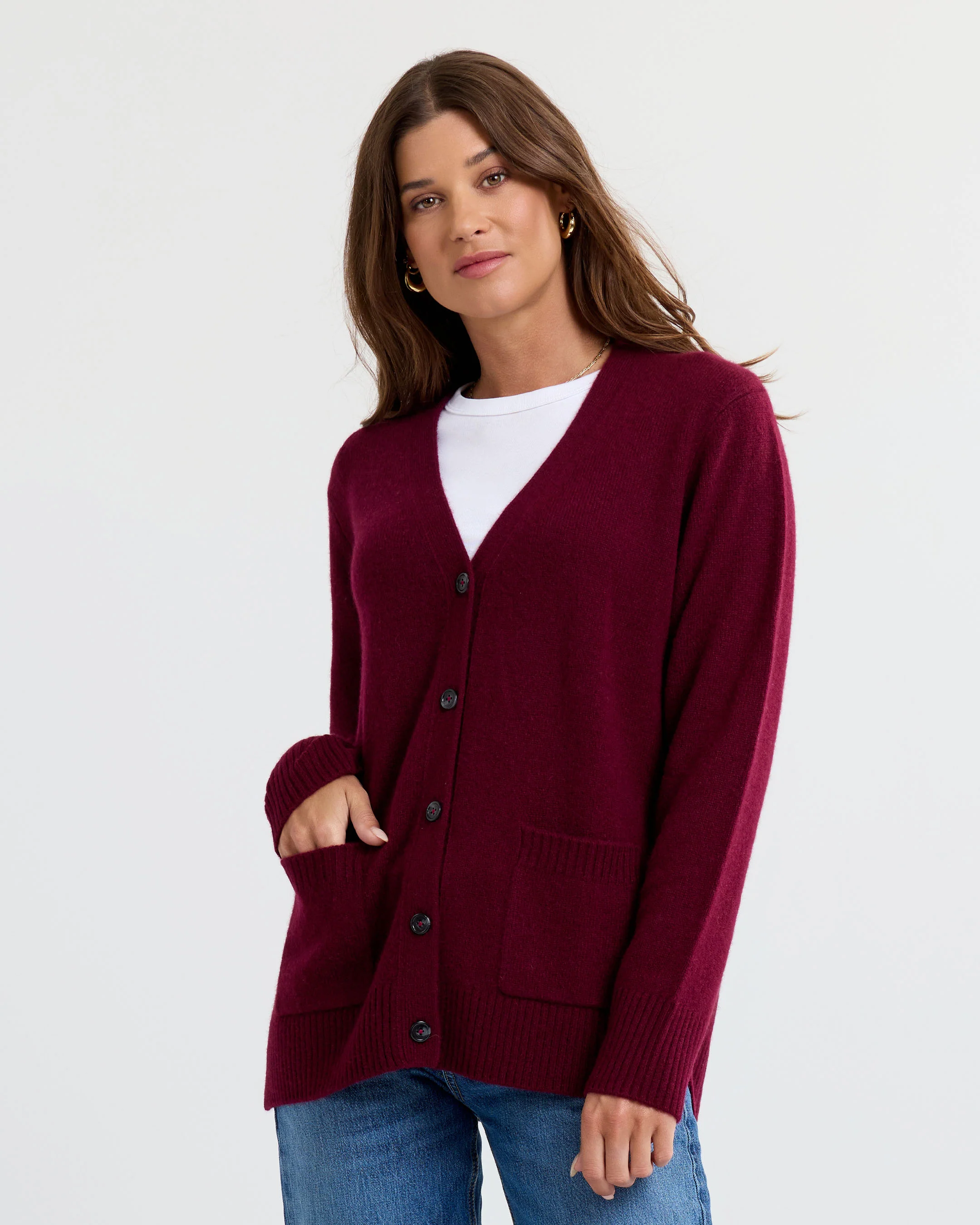 Cashmere Boyfriend Cardigan - Image 5