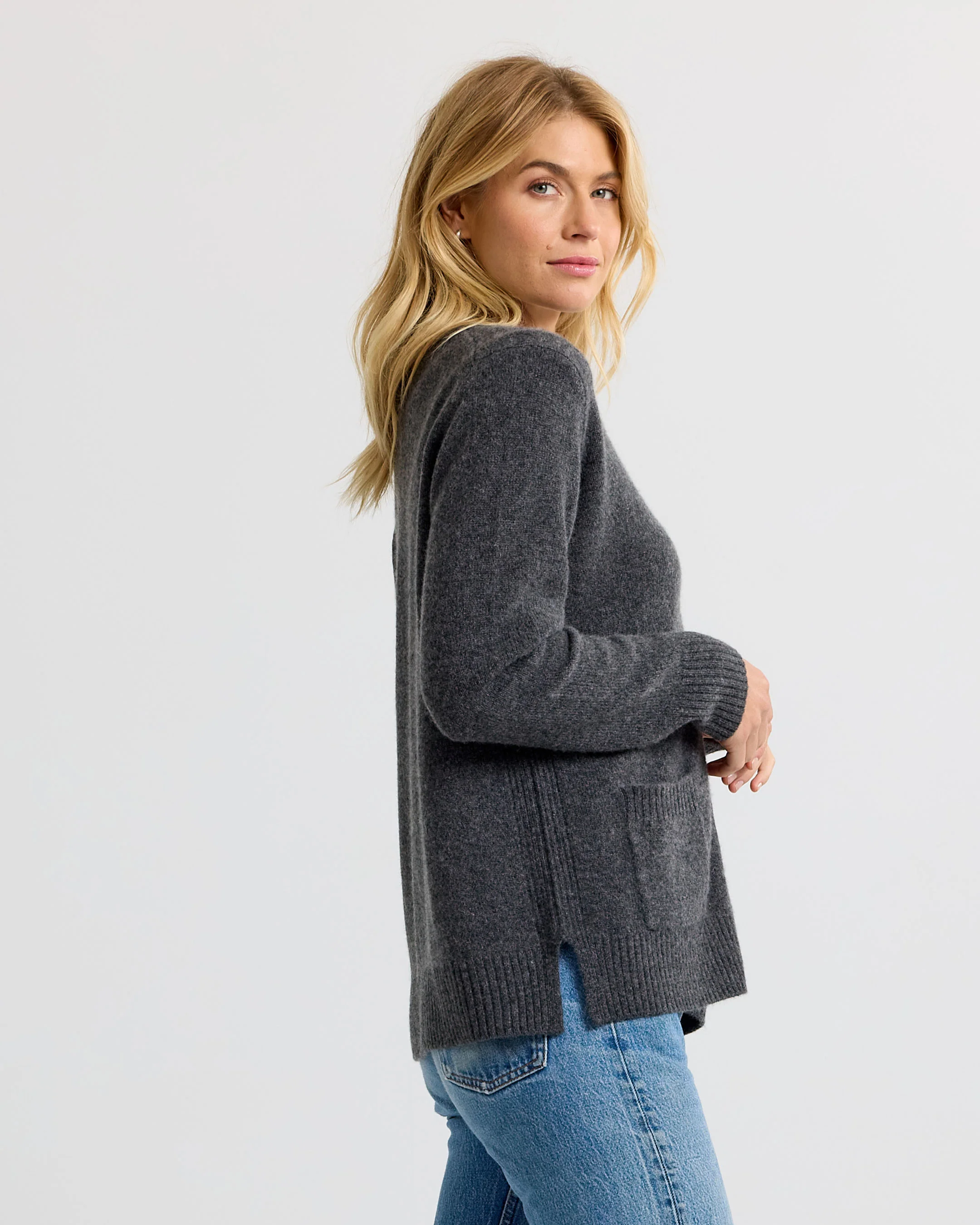Cashmere Boyfriend Cardigan - Image 6