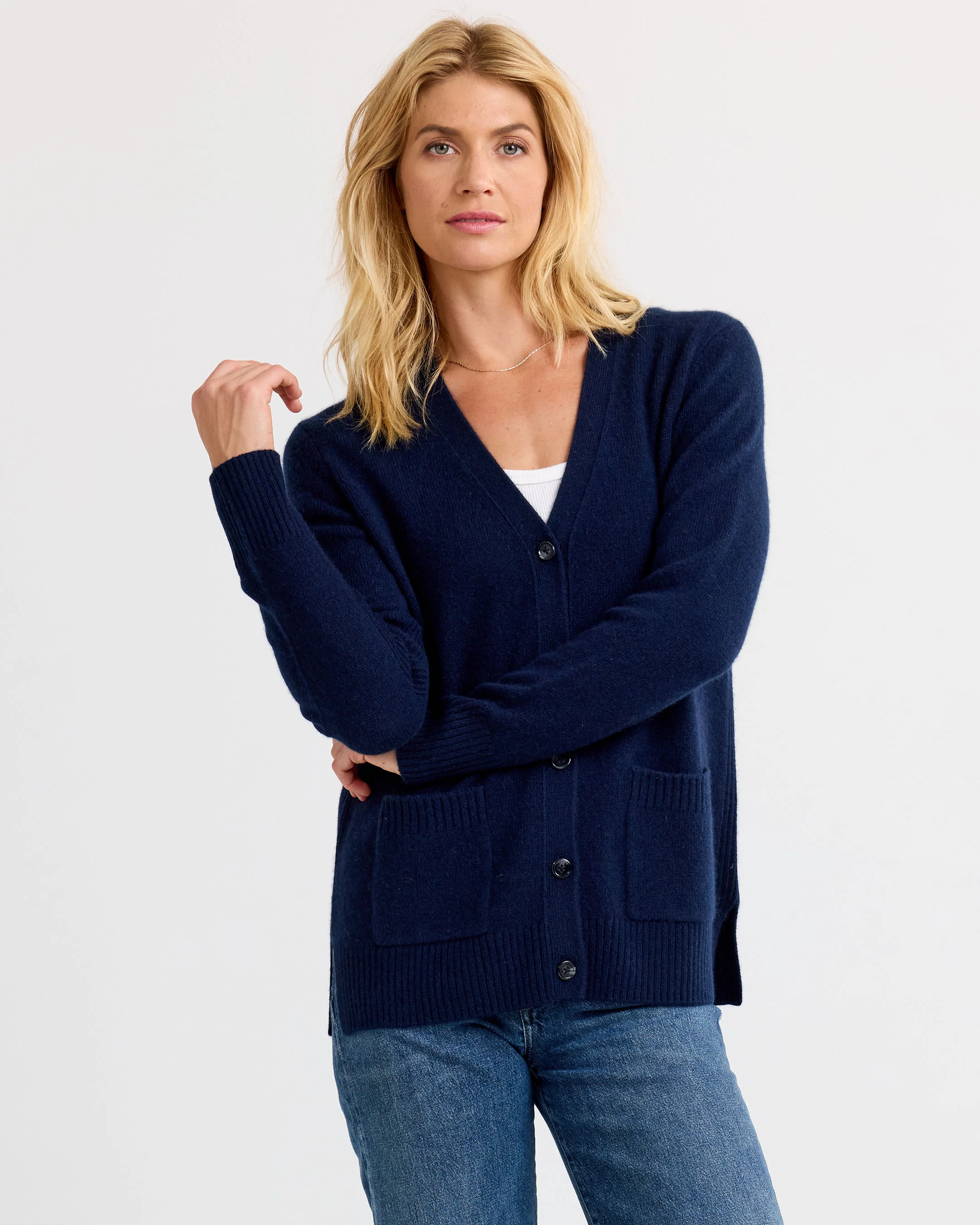 Cashmere Boyfriend Cardigan - Image 11