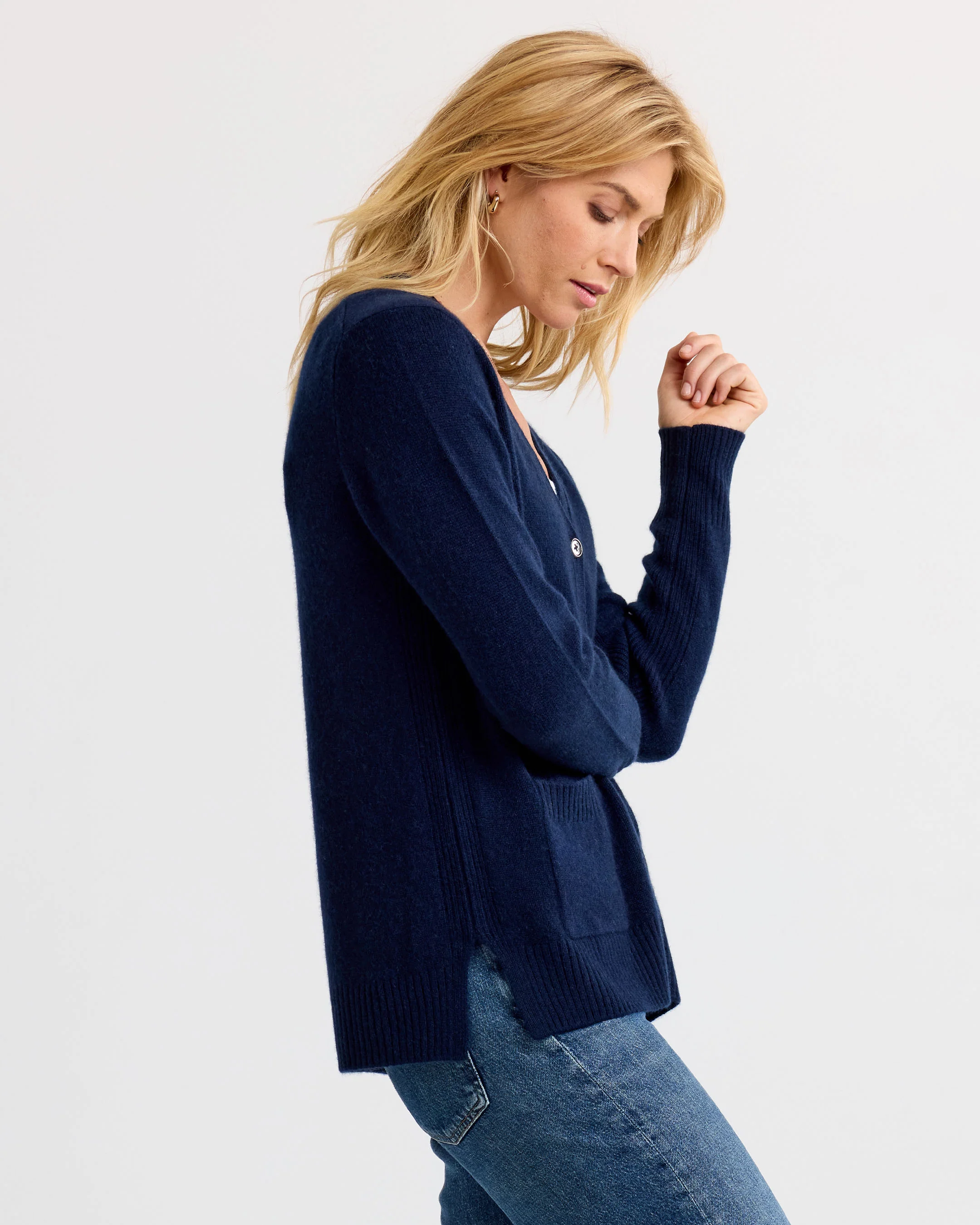 Cashmere Boyfriend Cardigan - Image 6