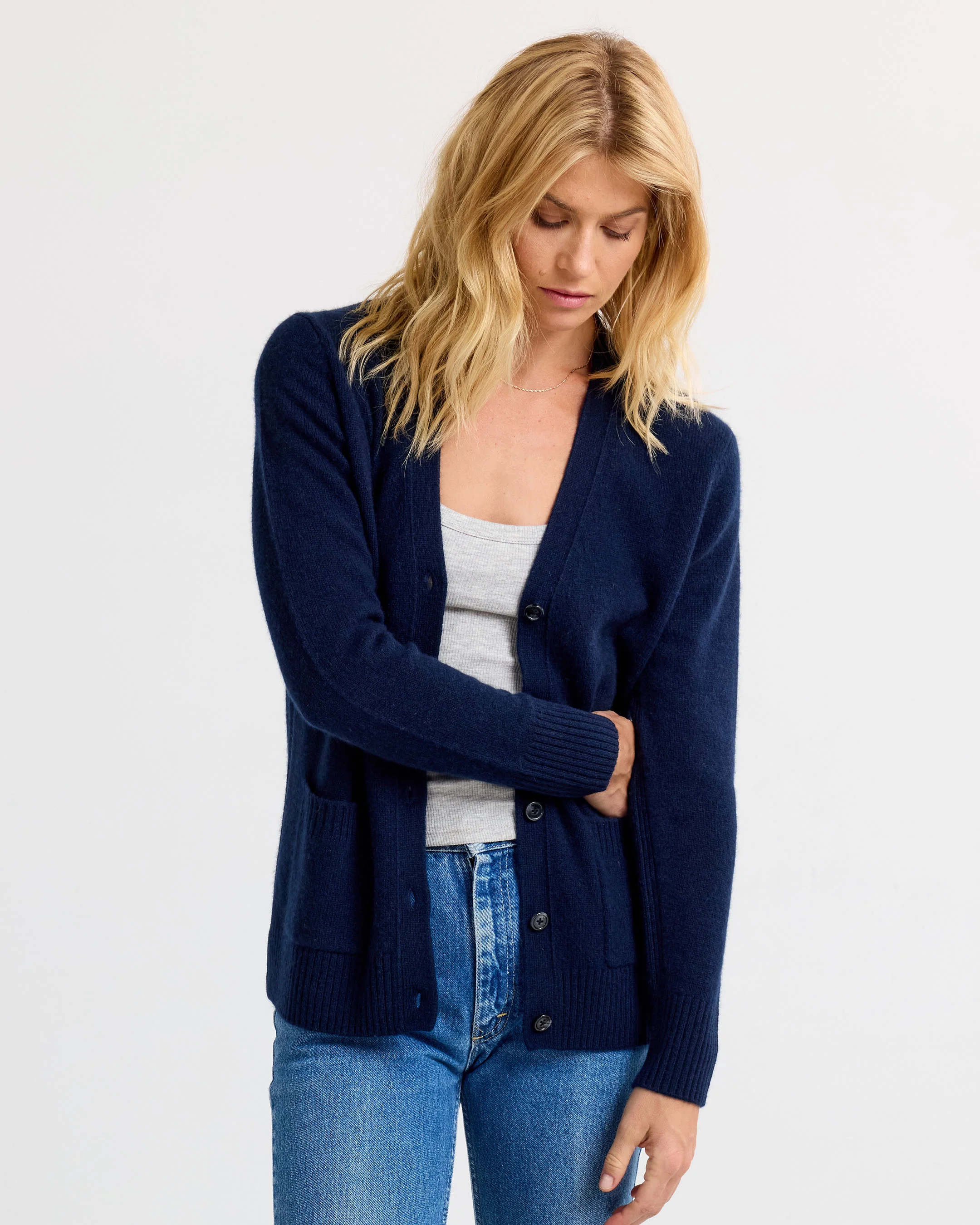 Cashmere Boyfriend Cardigan - Image 8