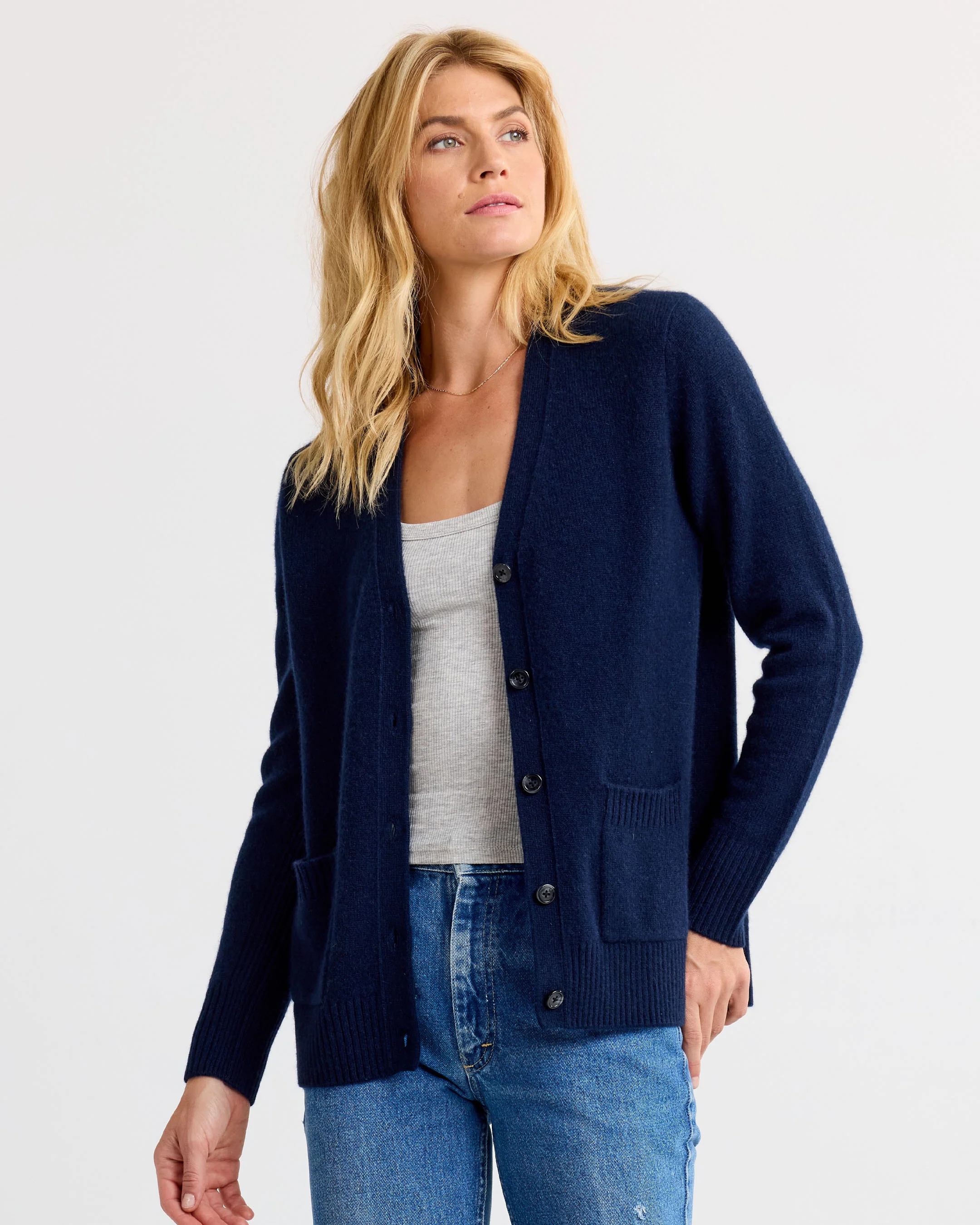 Cashmere Boyfriend Cardigan - Image 9
