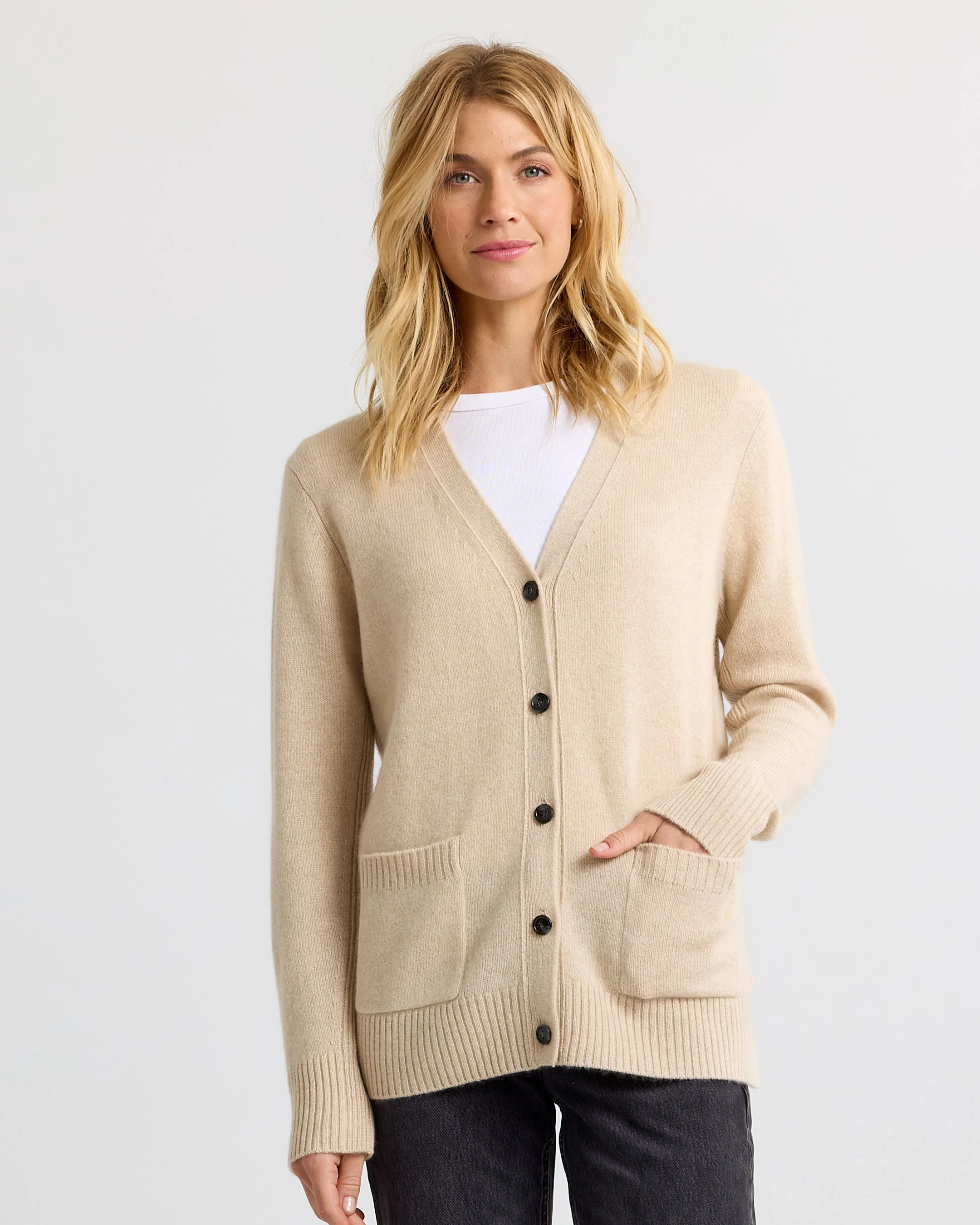 Cashmere Boyfriend Cardigan - Image 3