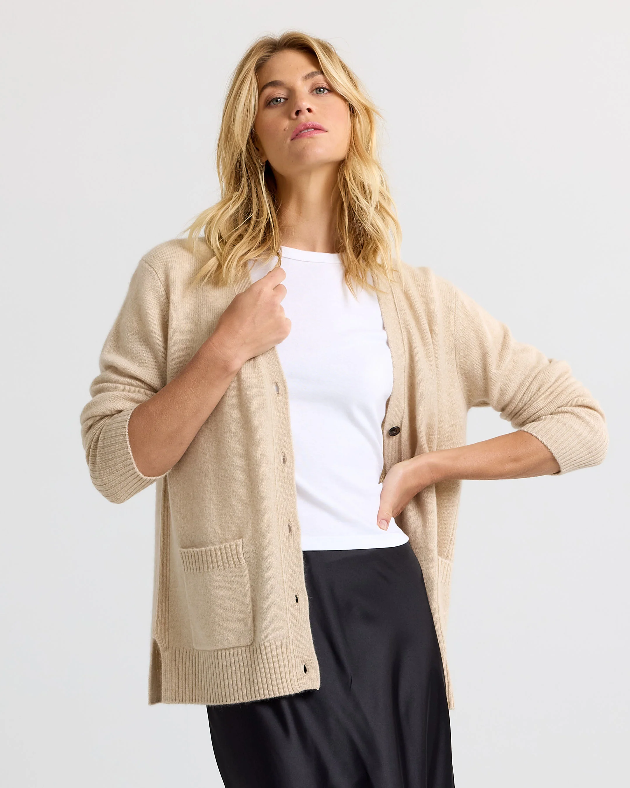 Cashmere Boyfriend Cardigan - Image 4