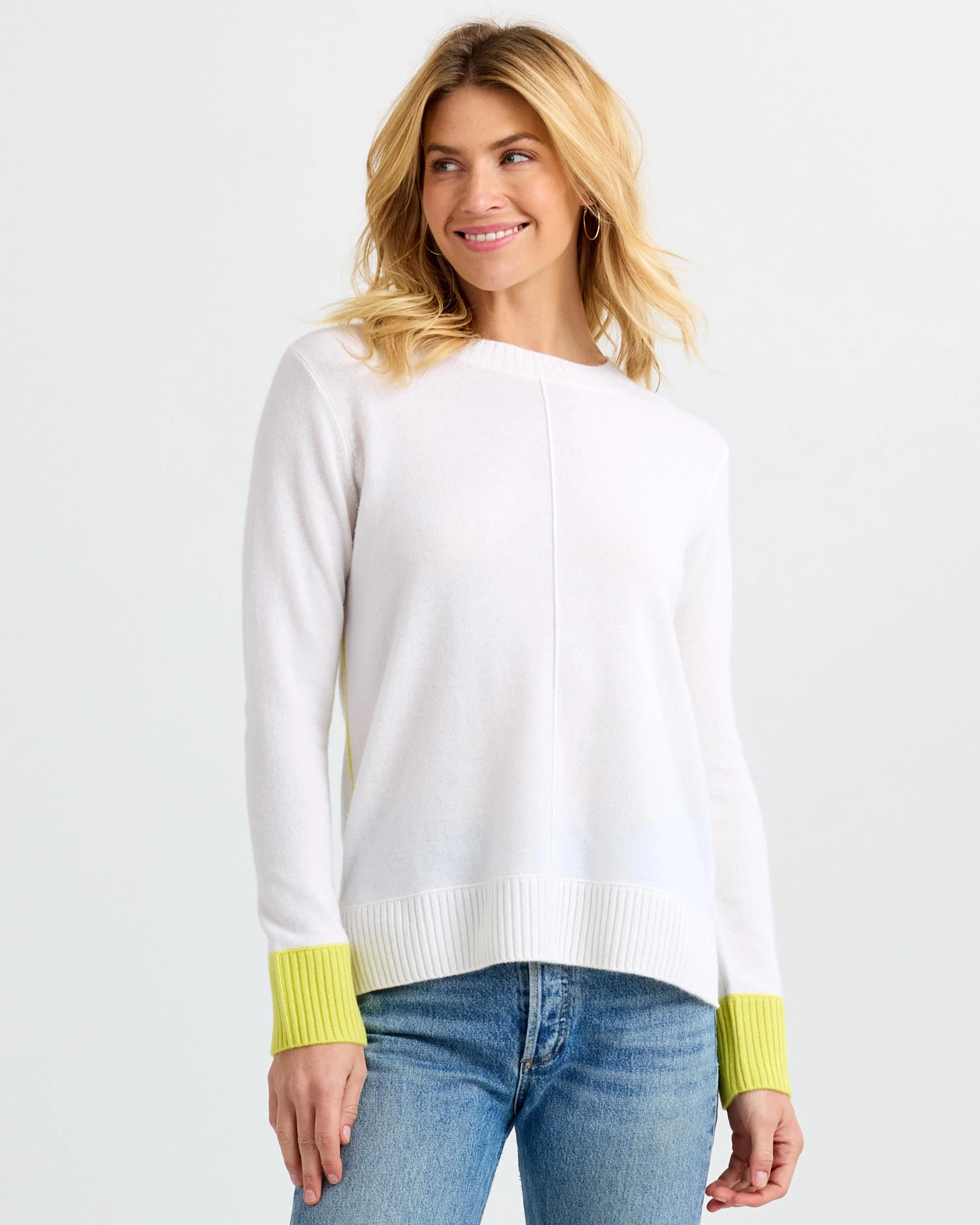 Cashmere Contrast Crew - Image 4