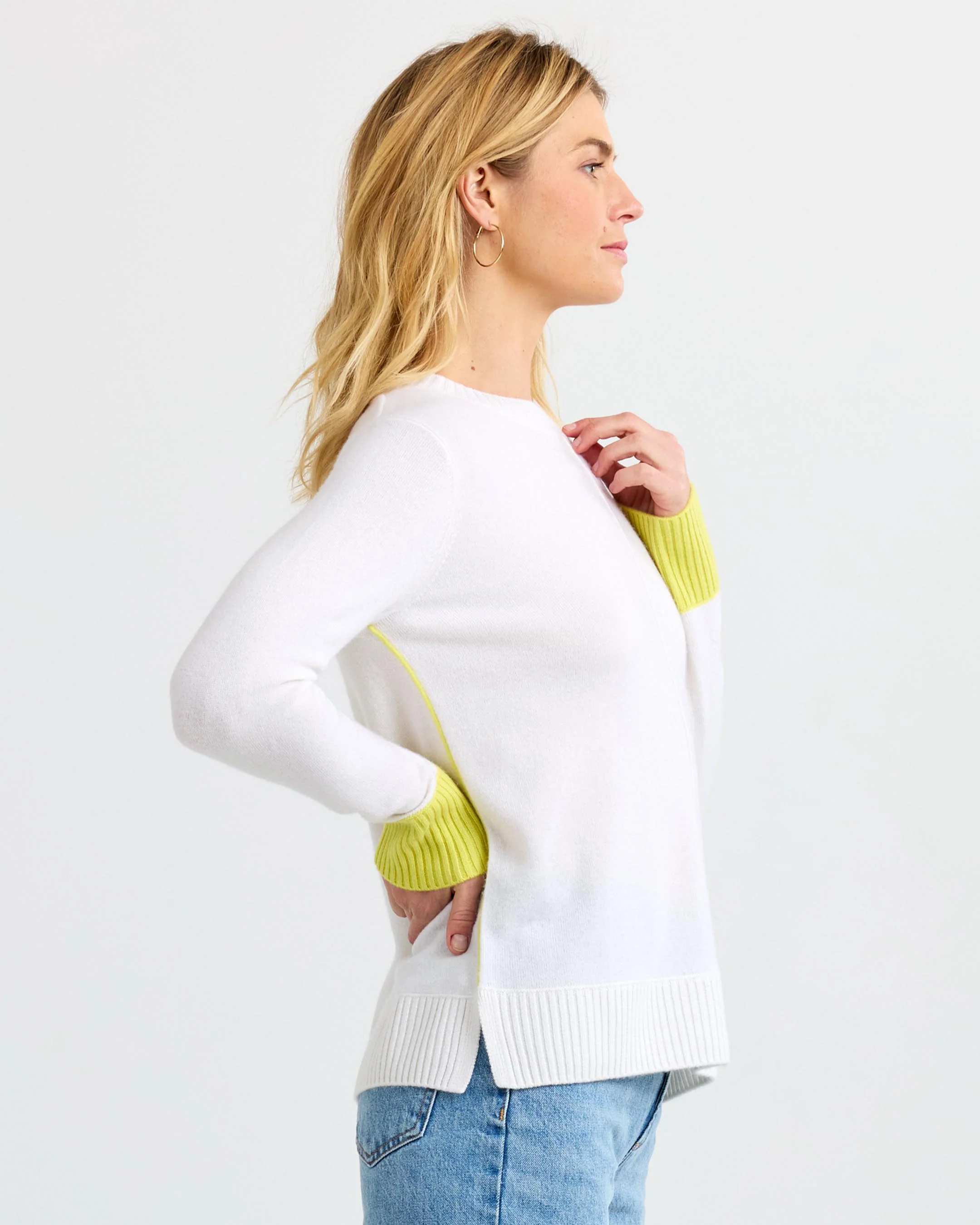 Cashmere Contrast Crew - Image 6