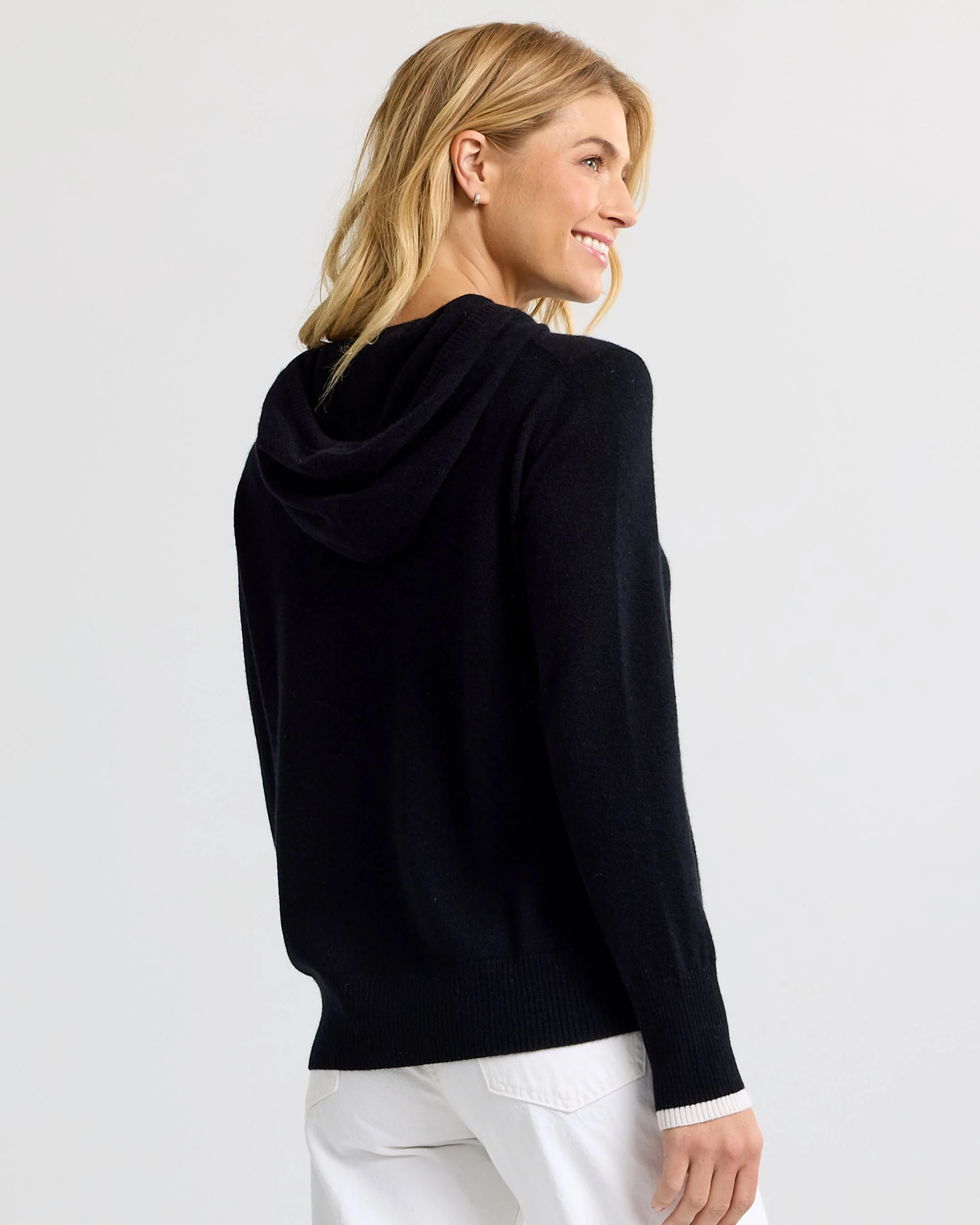Cashmere Contrast Hoodie - Image 6
