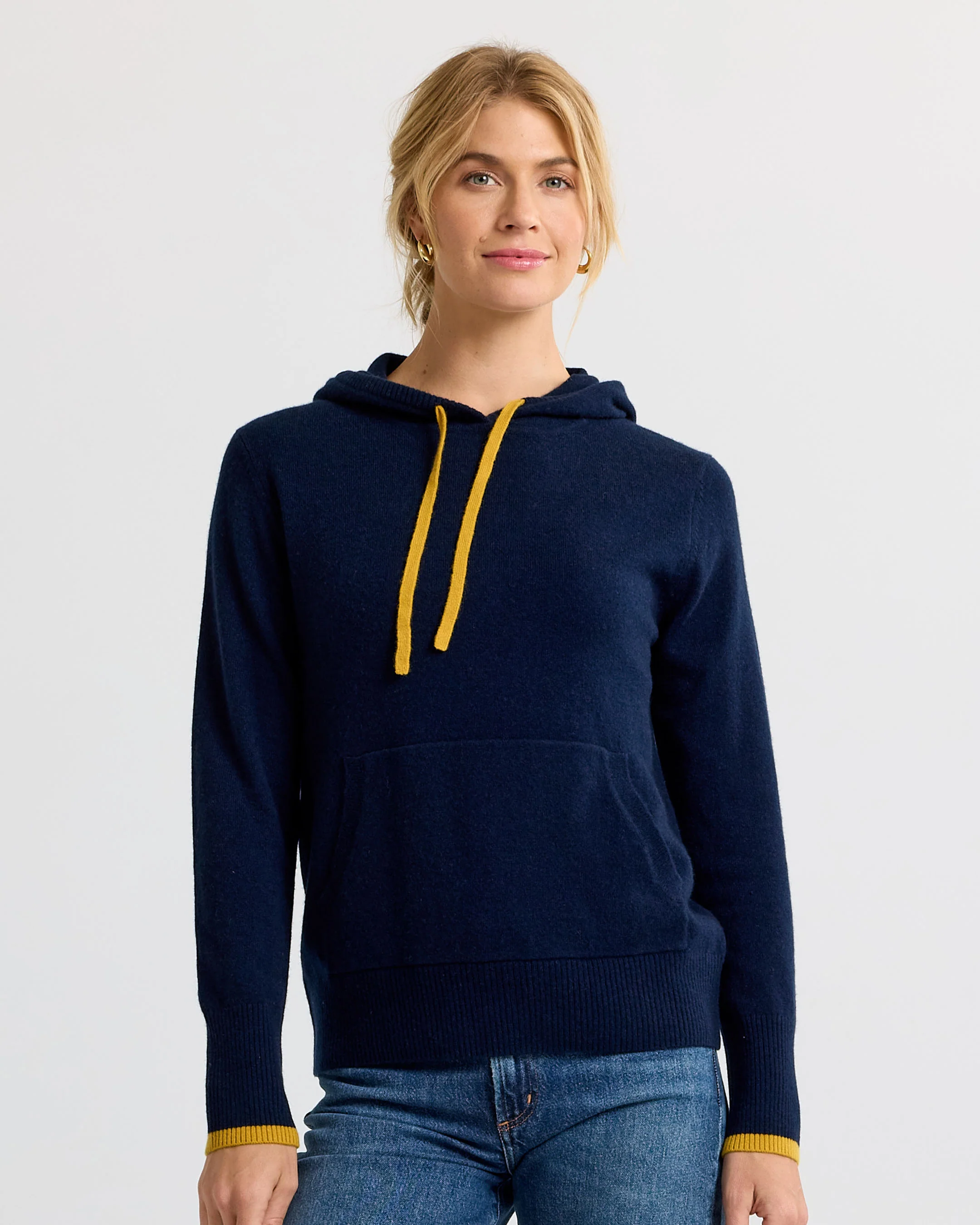 Cashmere Contrast Hoodie - Image 4