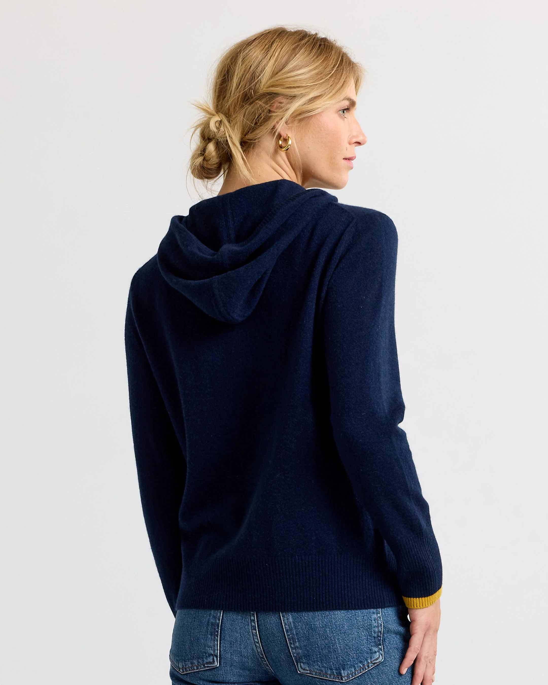 Cashmere Contrast Hoodie - Image 6