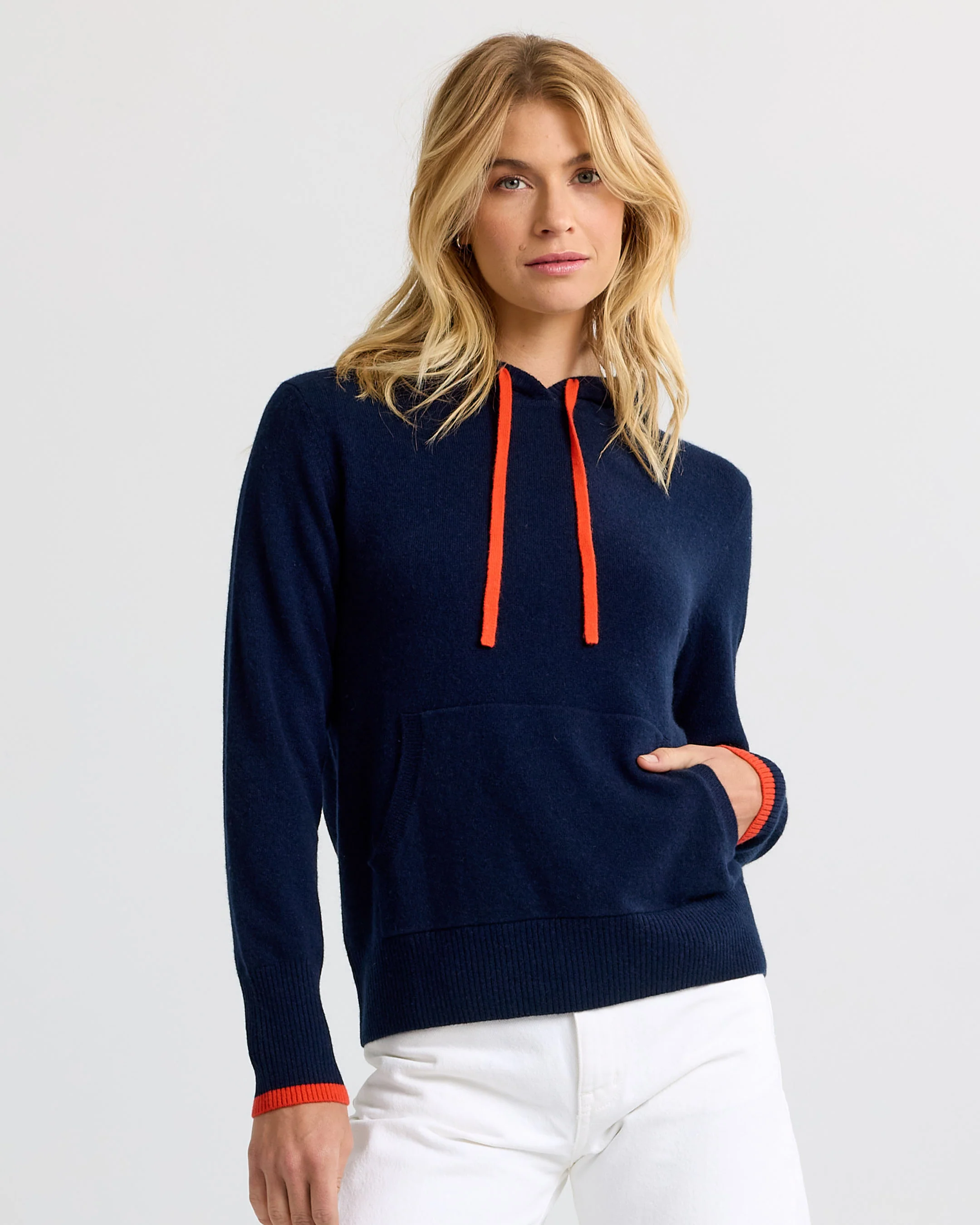 Cashmere Contrast Hoodie - Image 4