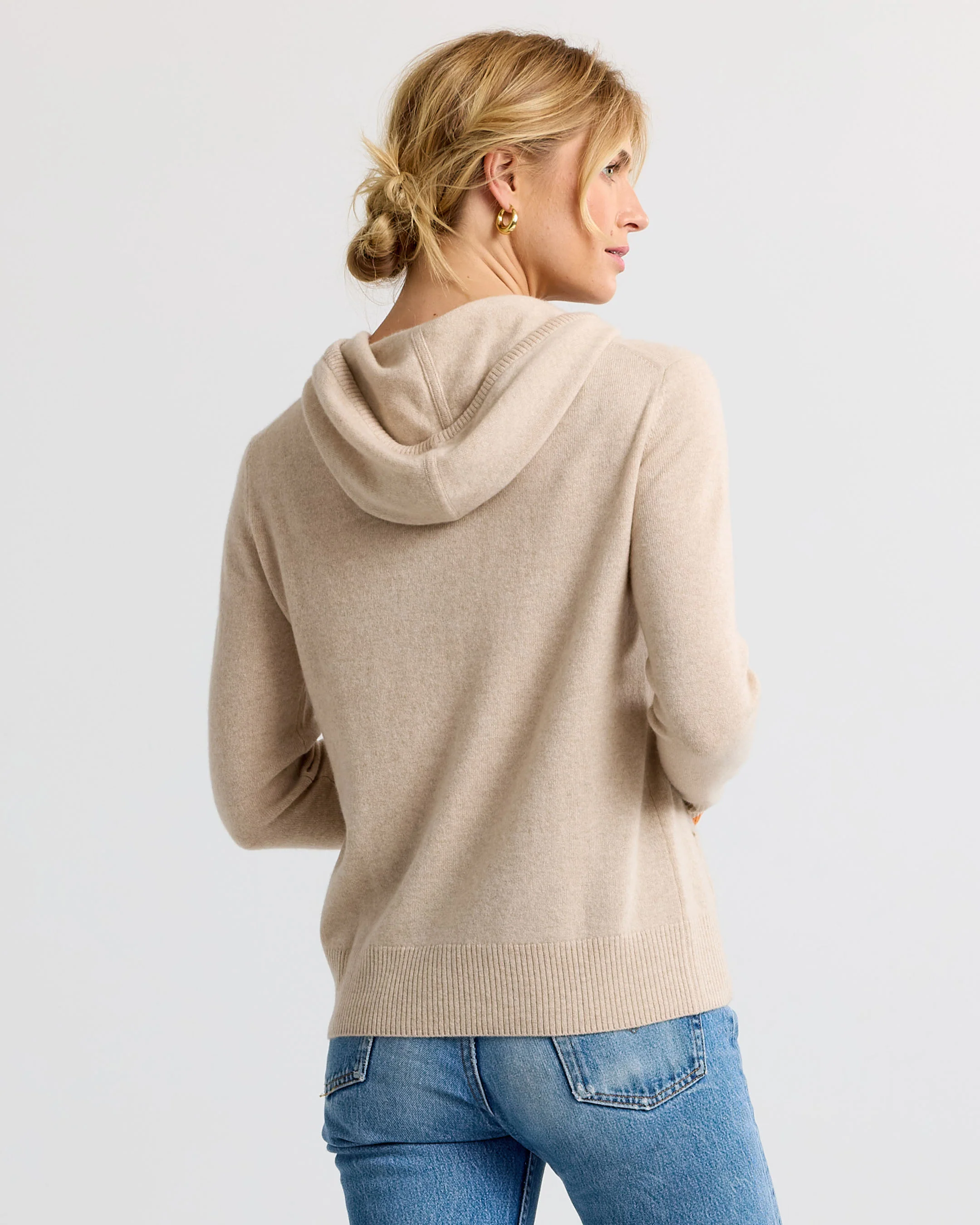 Cashmere Contrast Hoodie - Image 6