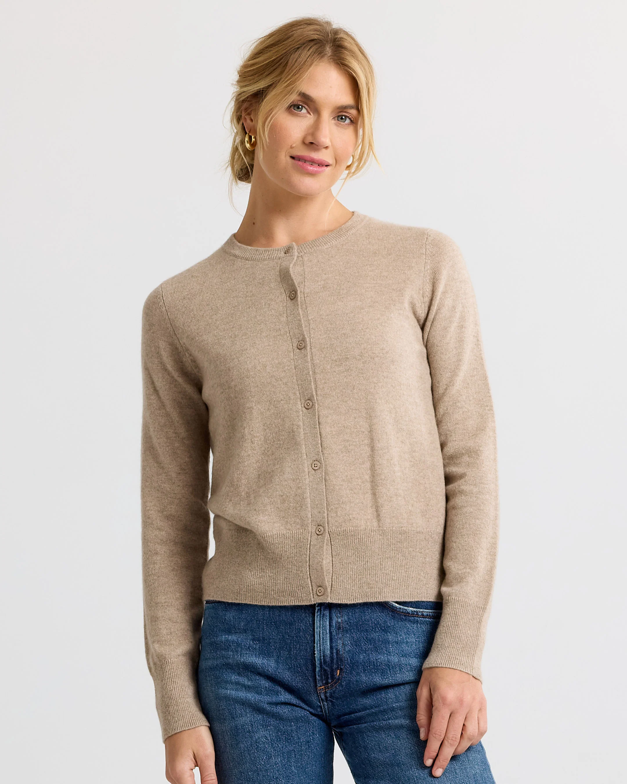 Cashmere Crewneck Cardigan - Image 4
