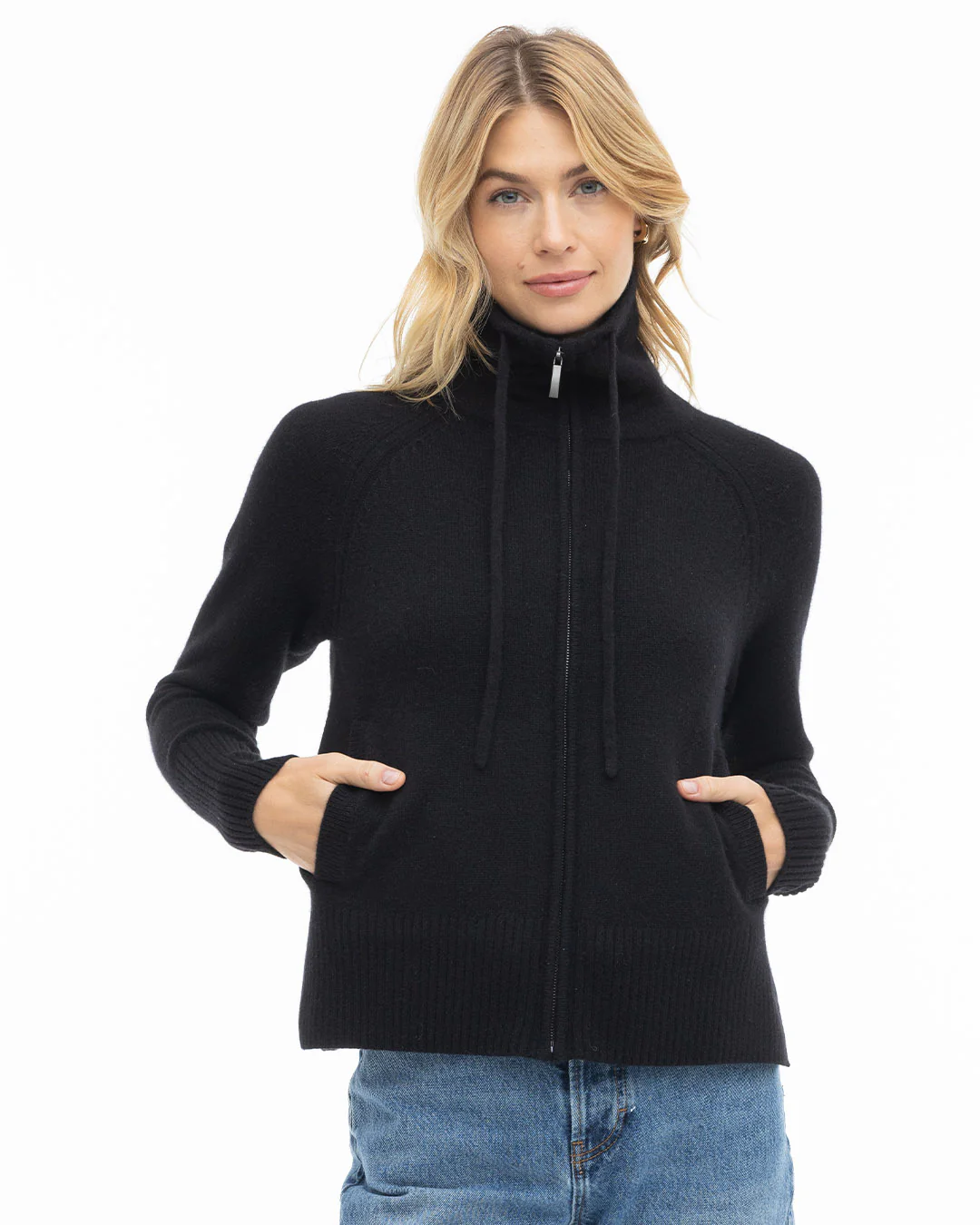 Cashmere Drawstring Cardigan - Image 4