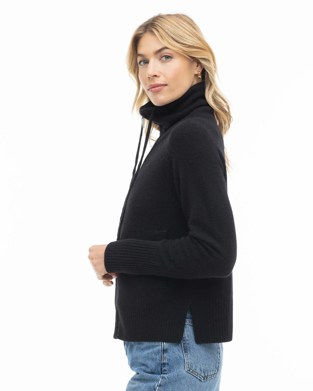 Cashmere Drawstring Cardigan - Image 6