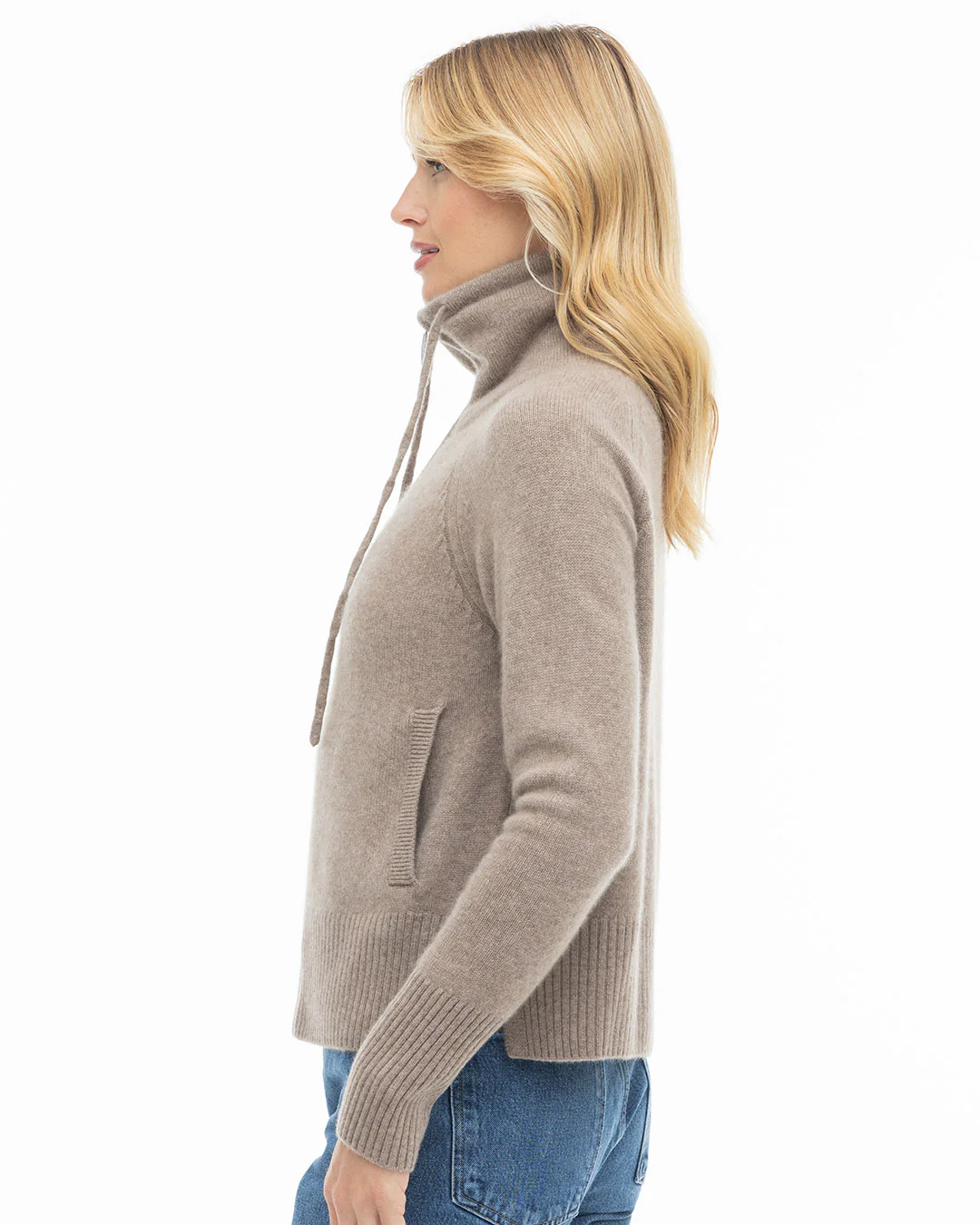 Cashmere Drawstring Cardigan - Image 6