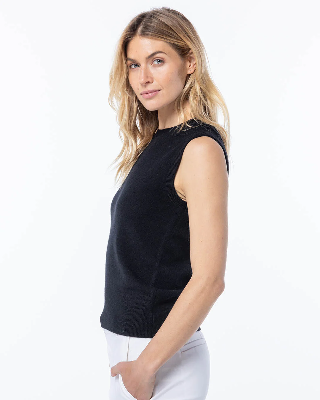 Cashmere Sleeveless Shell - Image 6