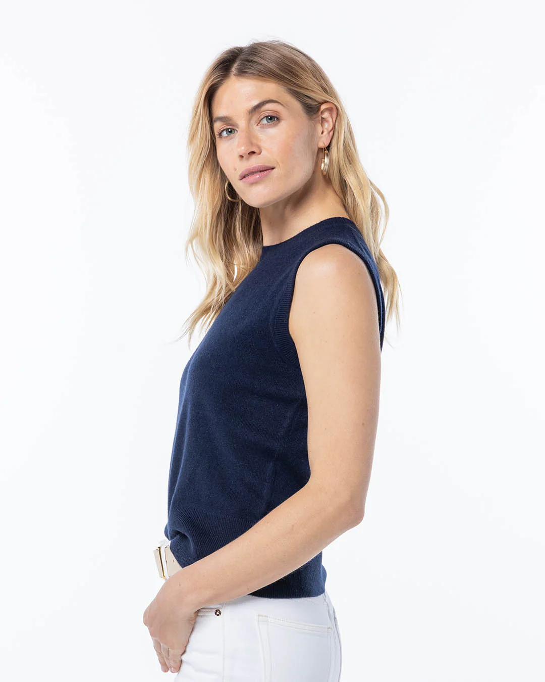 Cashmere Sleeveless Shell - Image 5