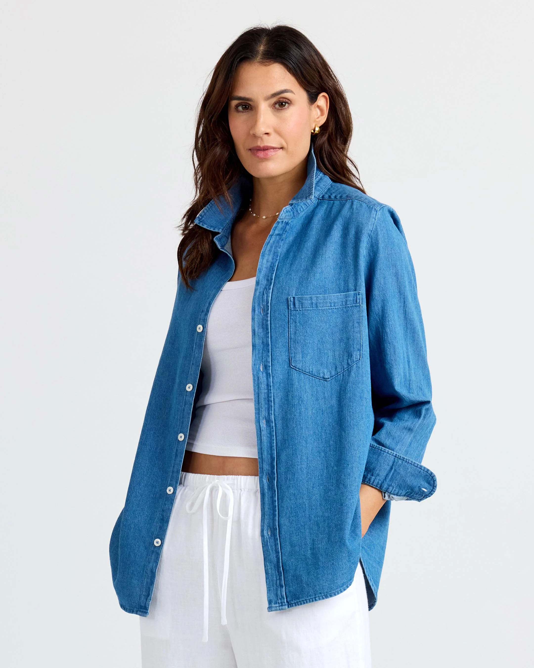 Classic Denim Button Up - Image 10