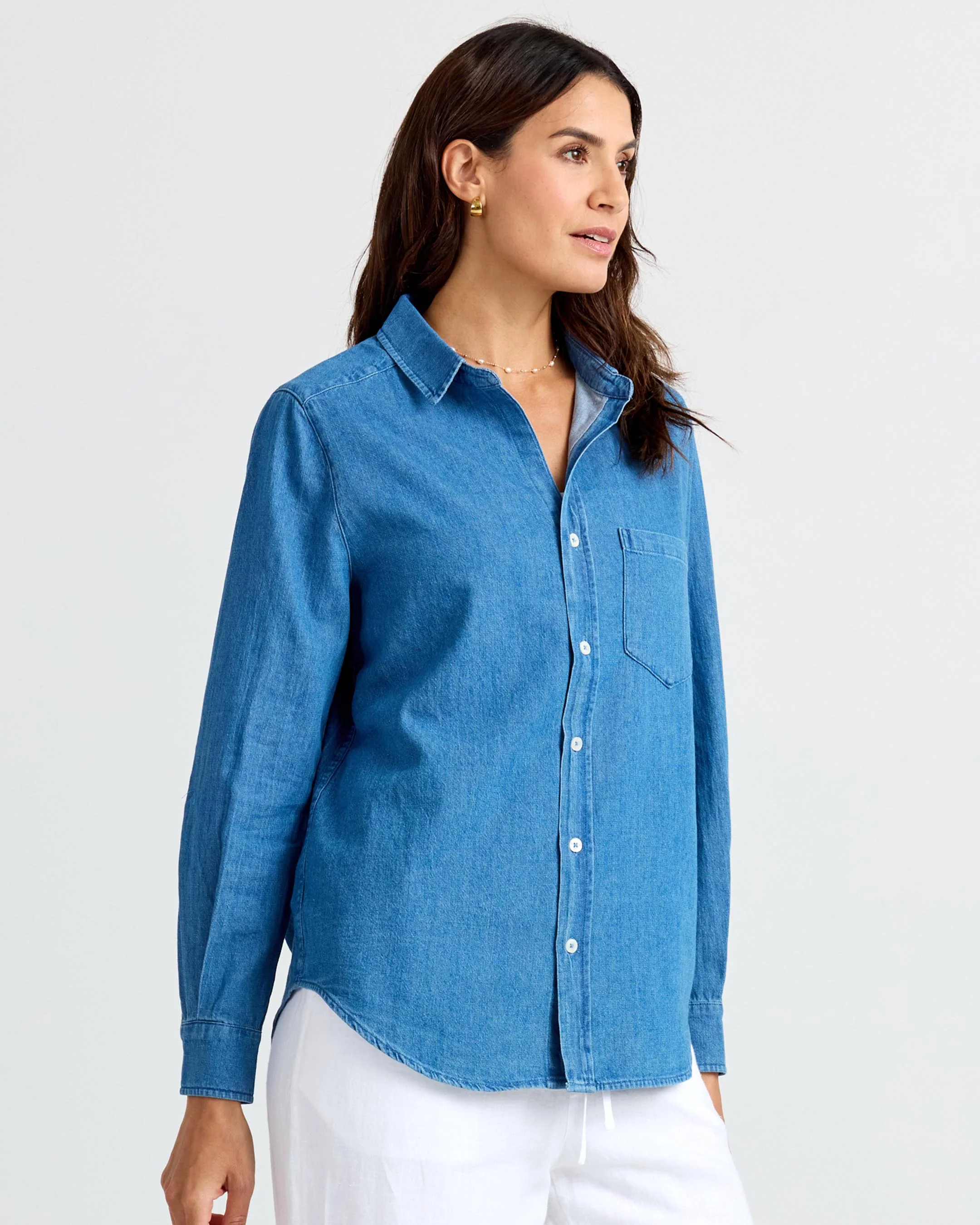 Classic Denim Button Up - Image 15