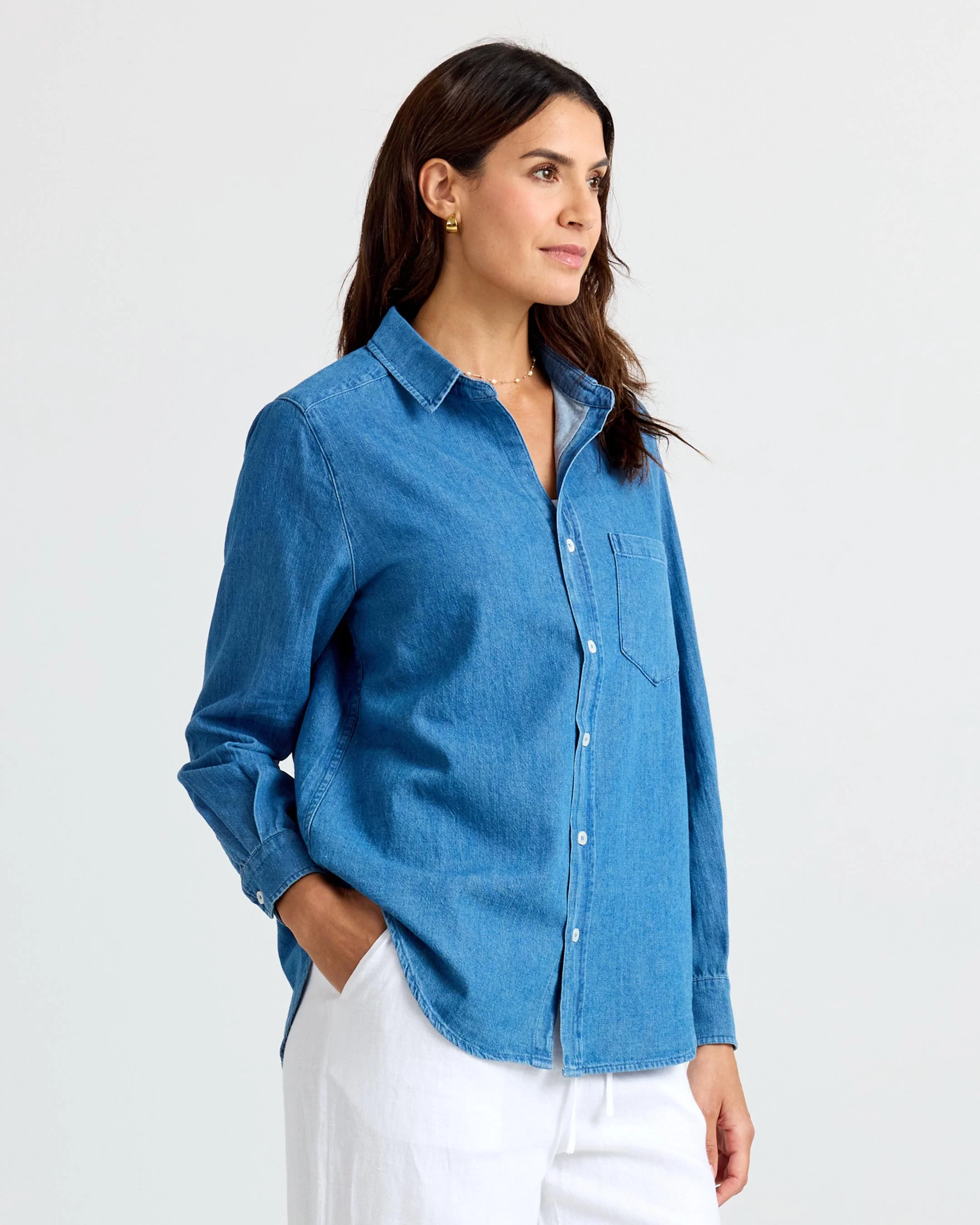 Classic Denim Button Up - Image 16