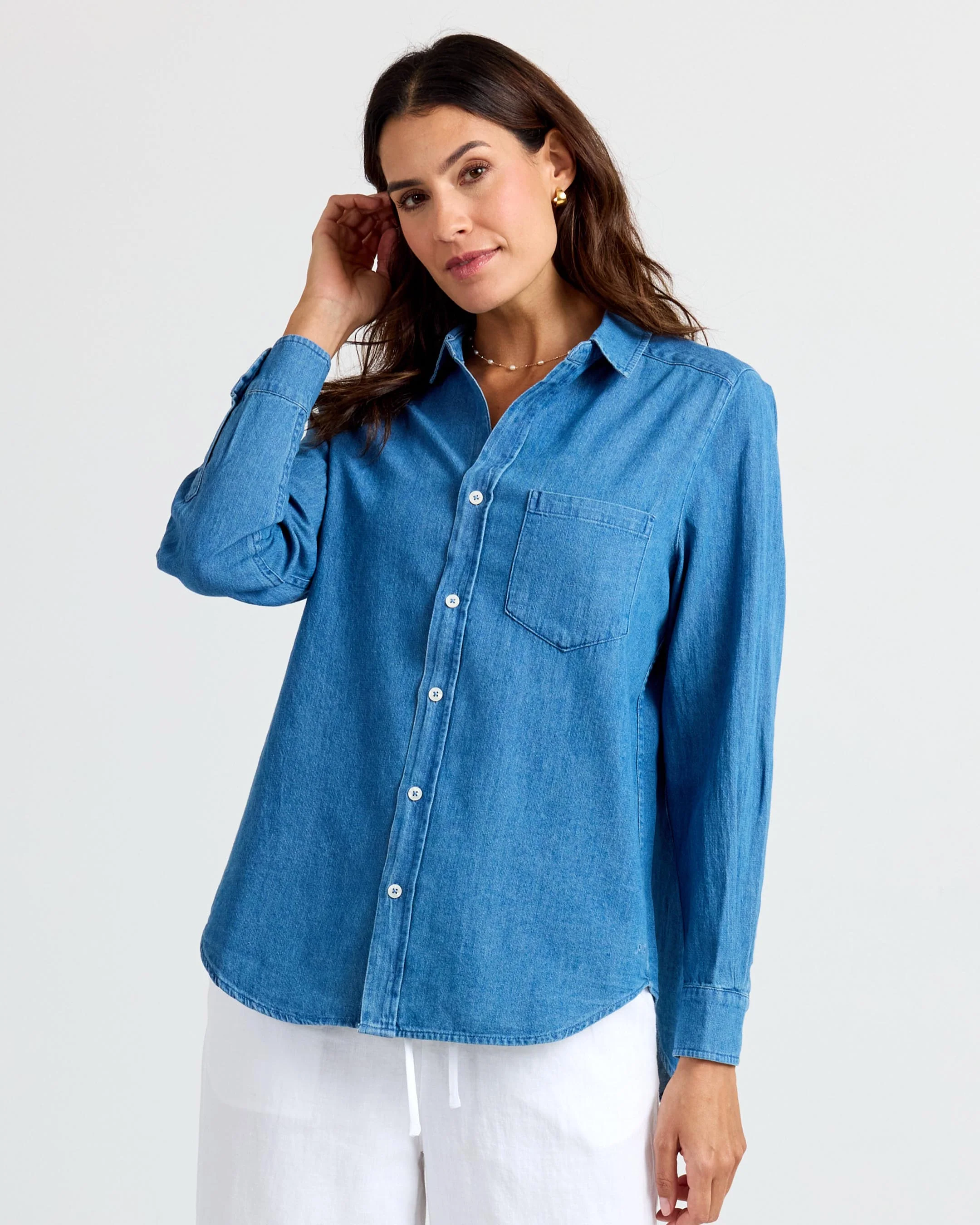 Classic Denim Button Up - Image 17