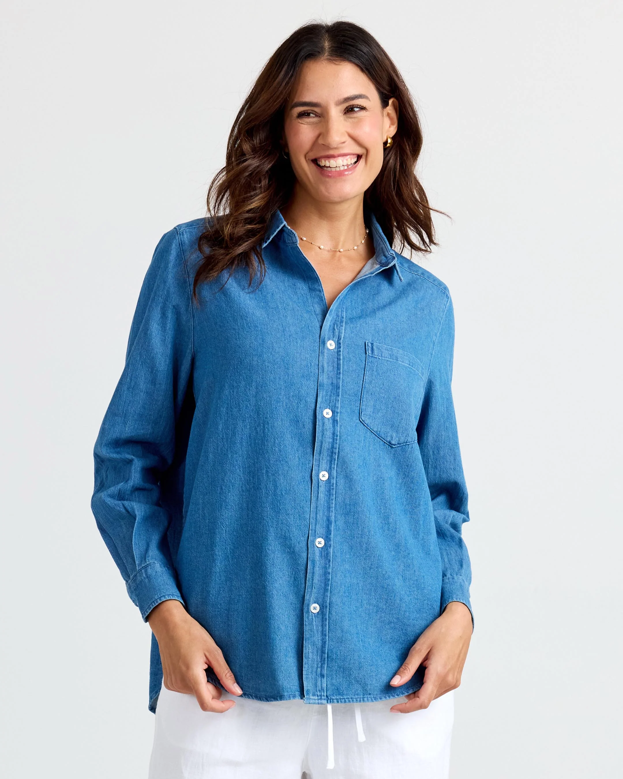 Classic Denim Button Up - Image 19