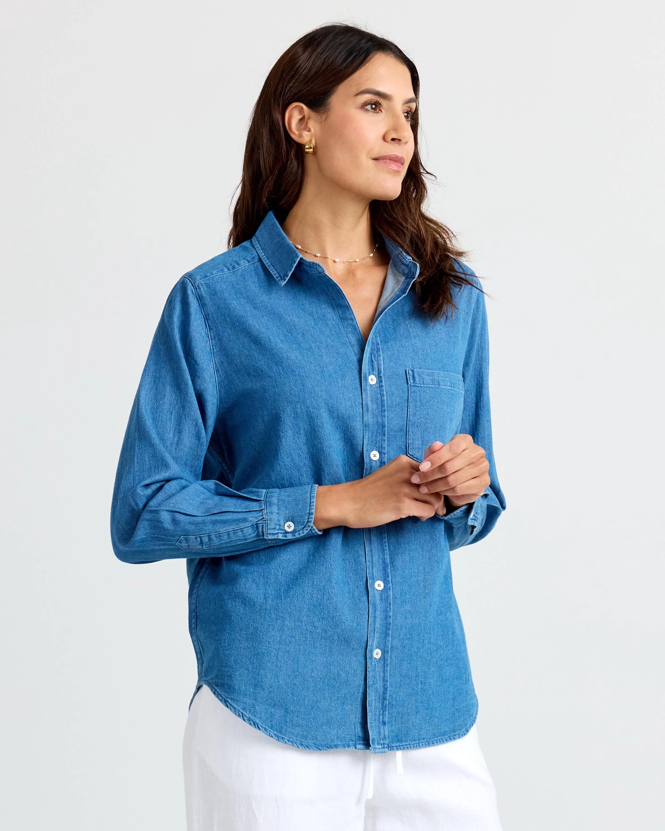 Classic Denim Button Up - Image 4