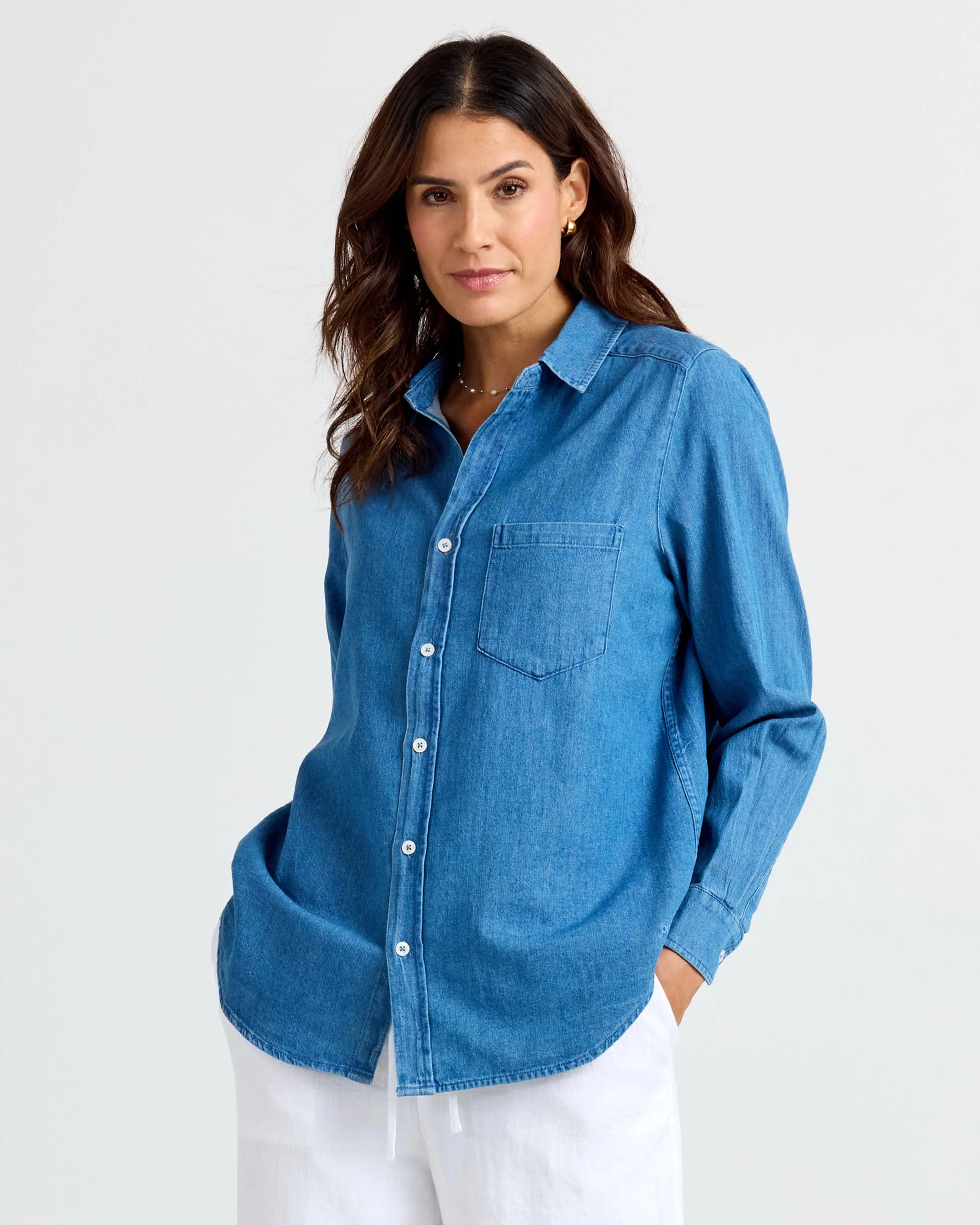 Classic Denim Button Up - Image 5