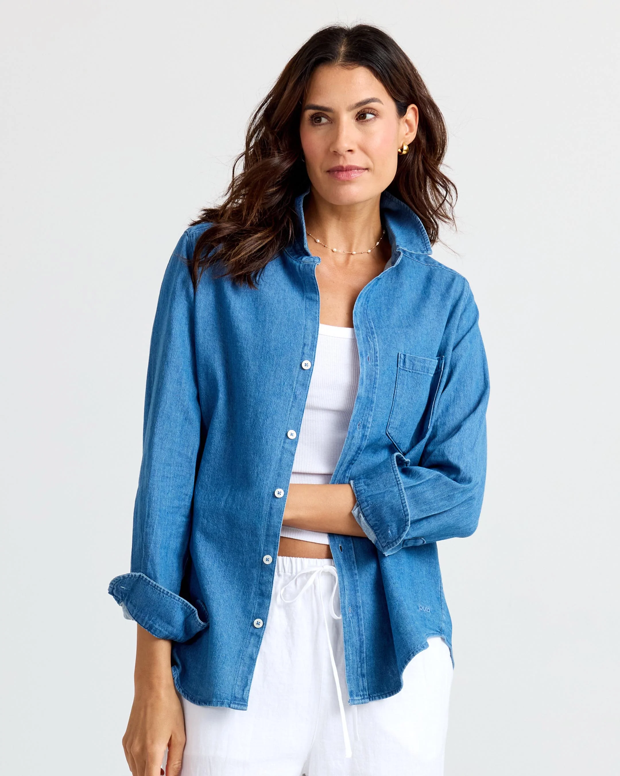 Classic Denim Button Up - Image 8