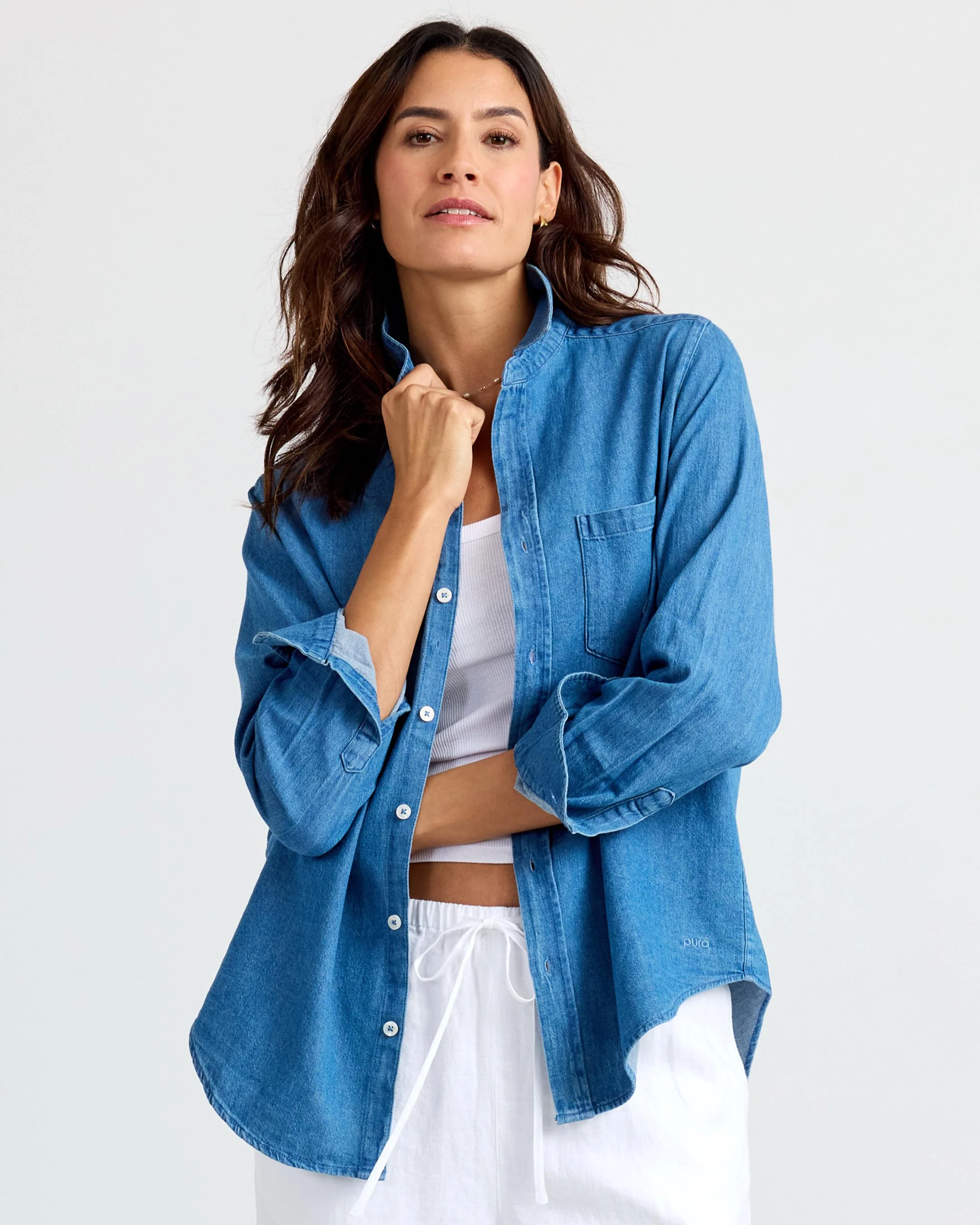 Classic Denim Button Up - Image 9