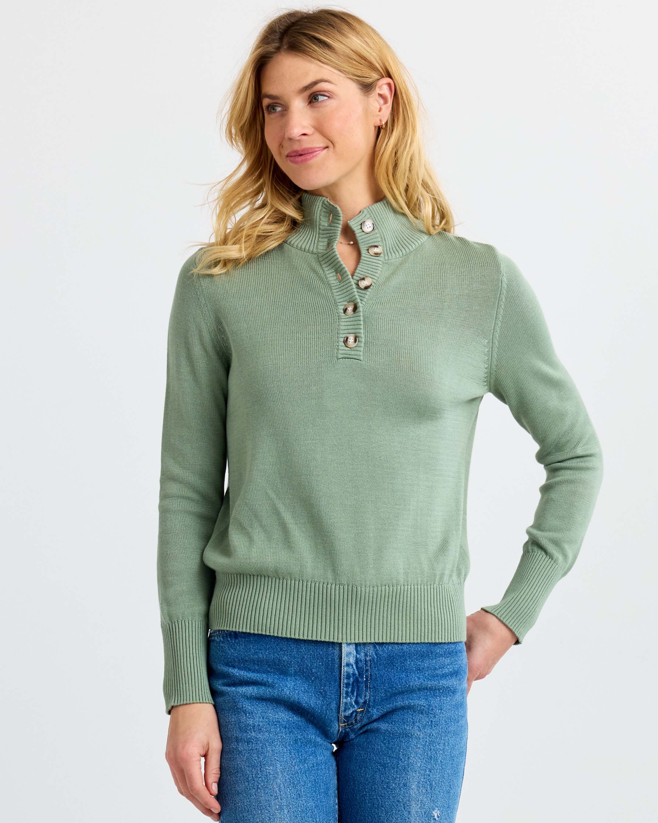 Cotton Henley Pullover - Image 5