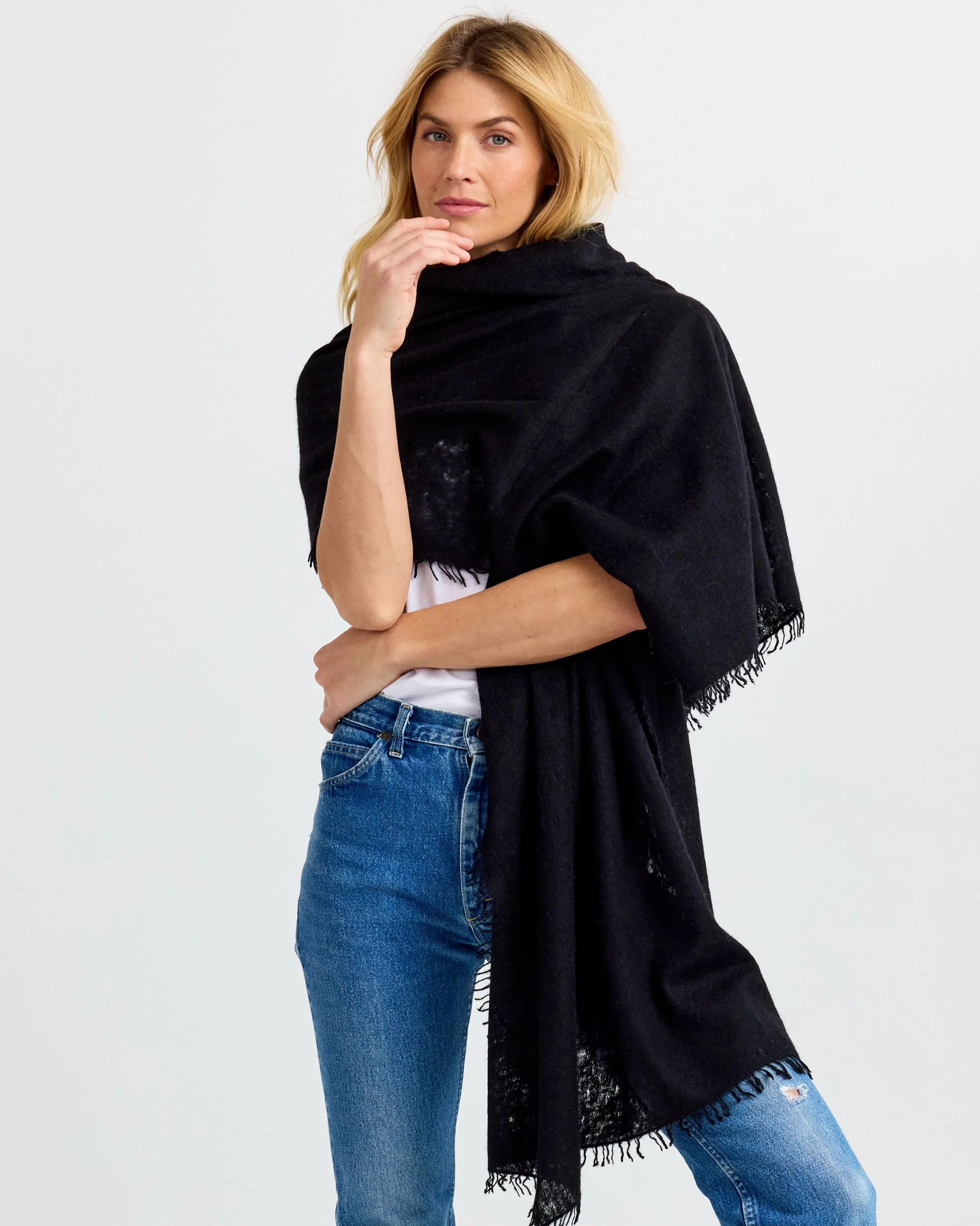 Felted Cashmere Scarf - Image 4
