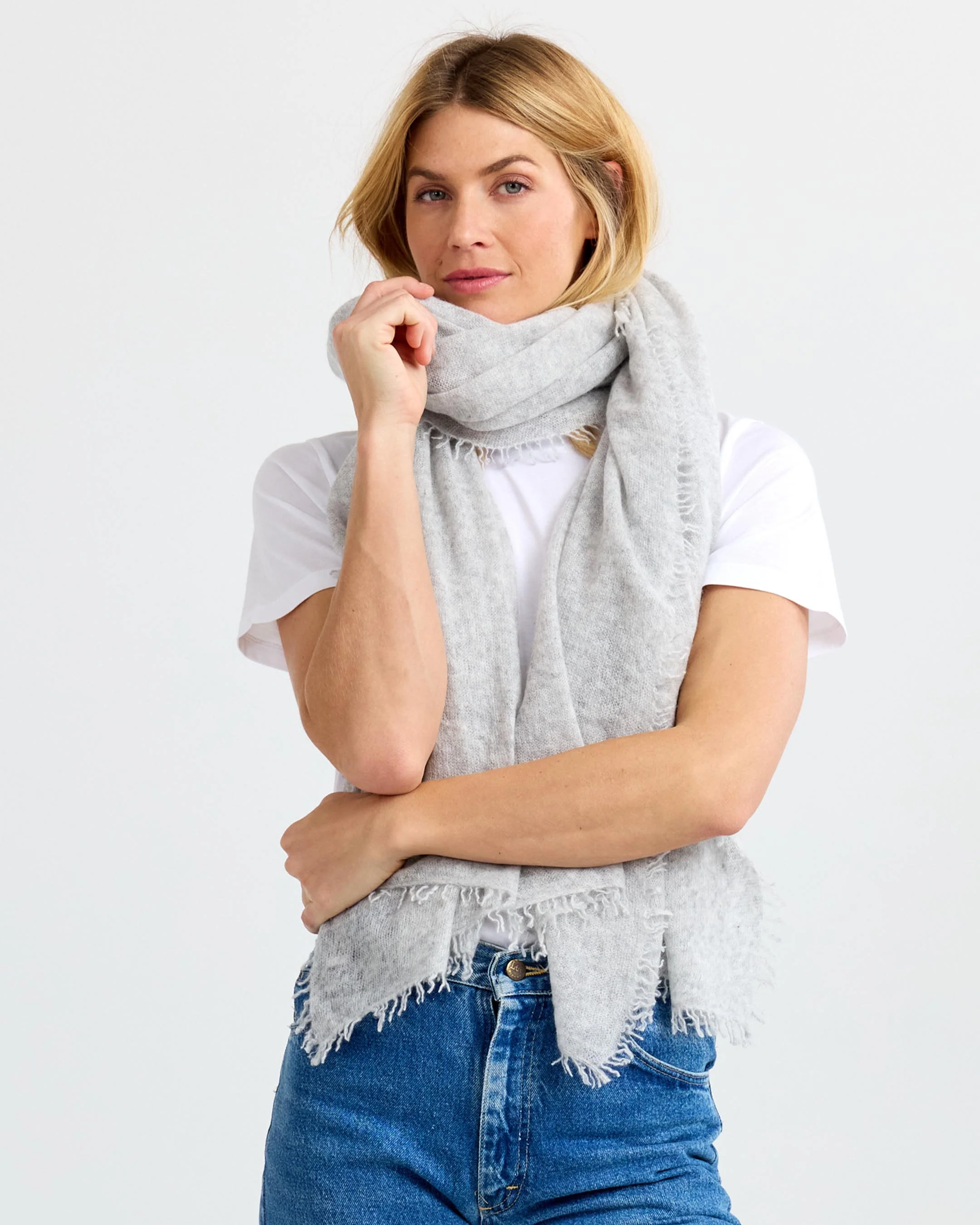 Felted Cashmere Scarf - Image 4