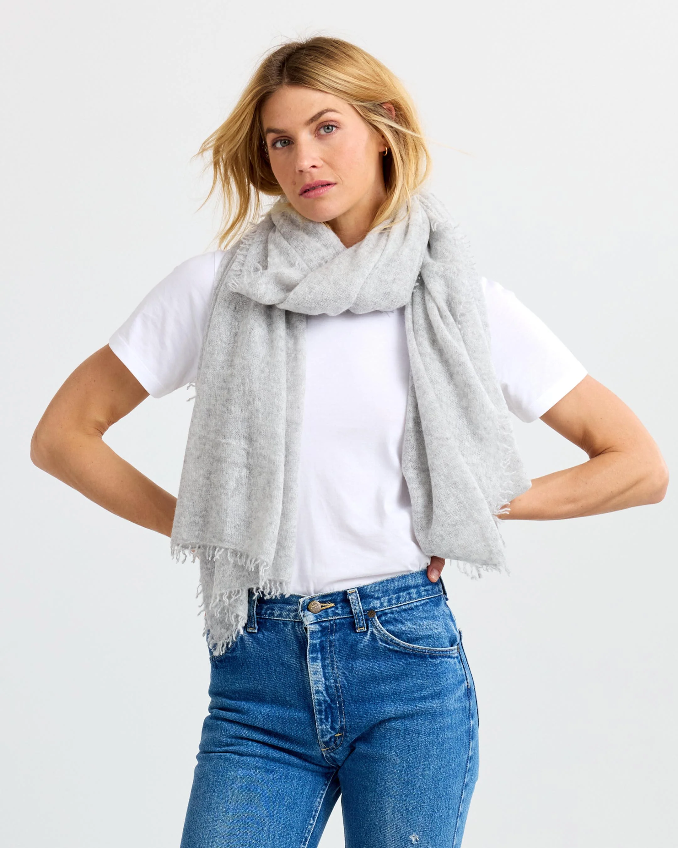 Felted Cashmere Scarf - Image 5