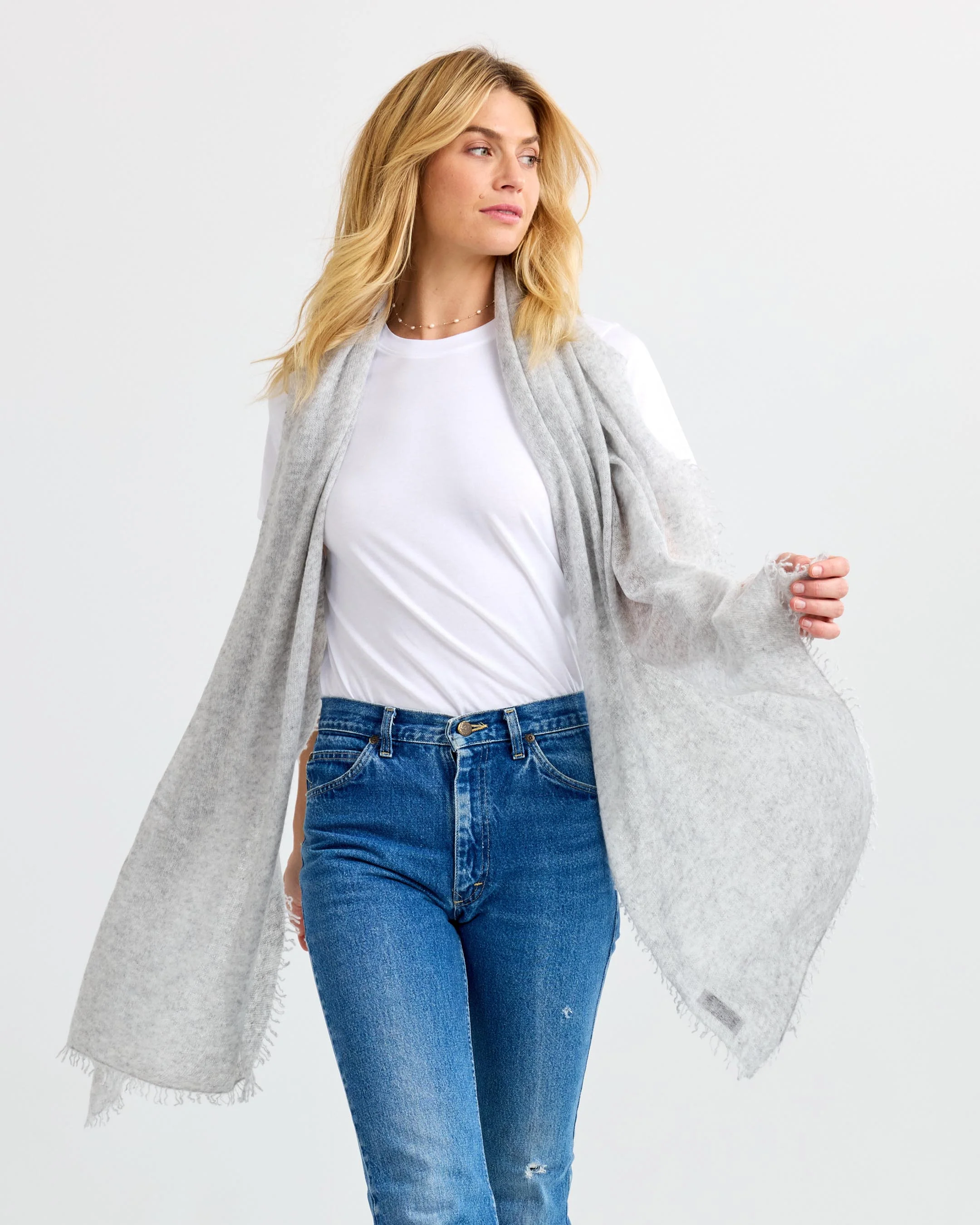 Felted Cashmere Scarf - Image 6