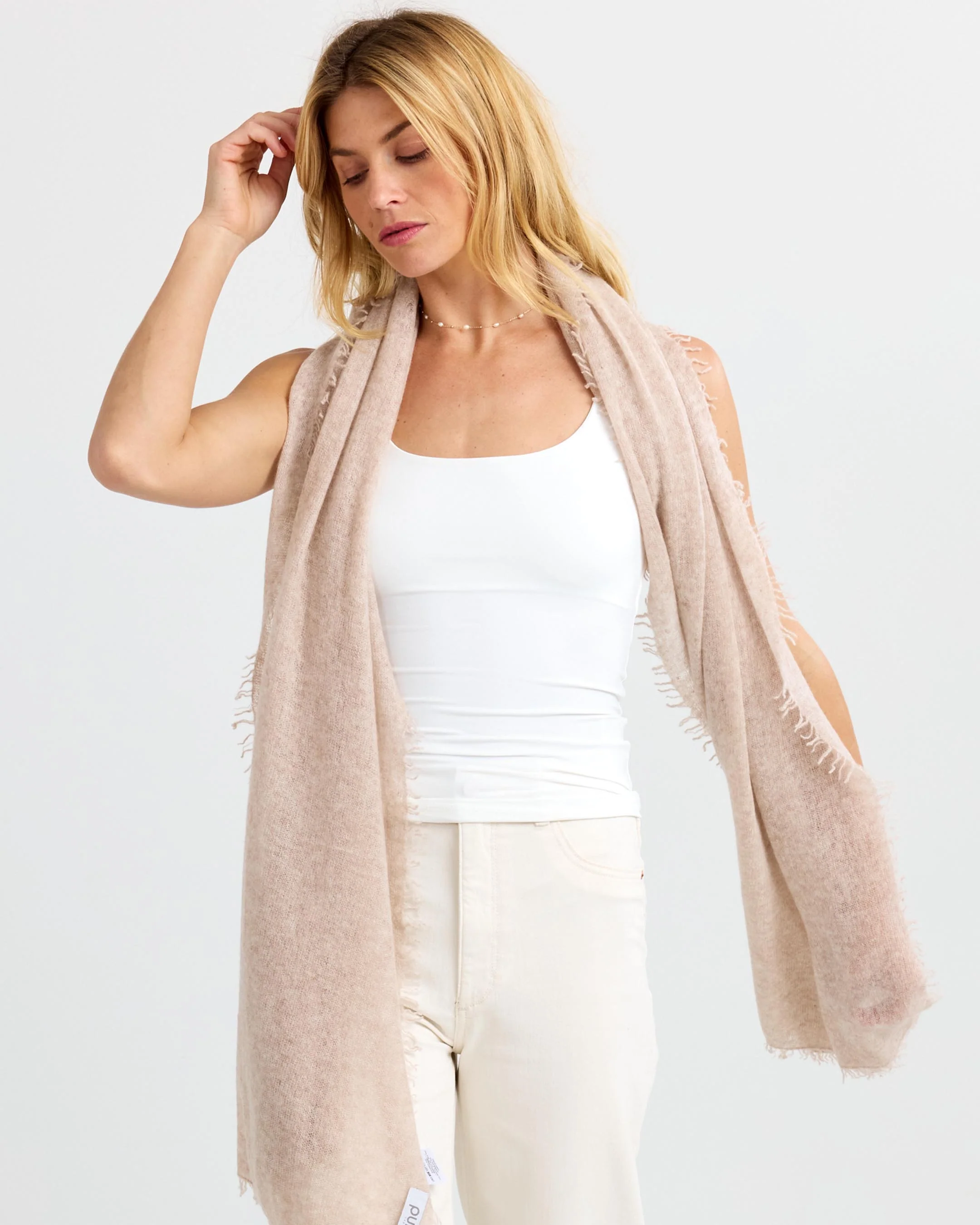 Felted Cashmere Scarf - Image 7