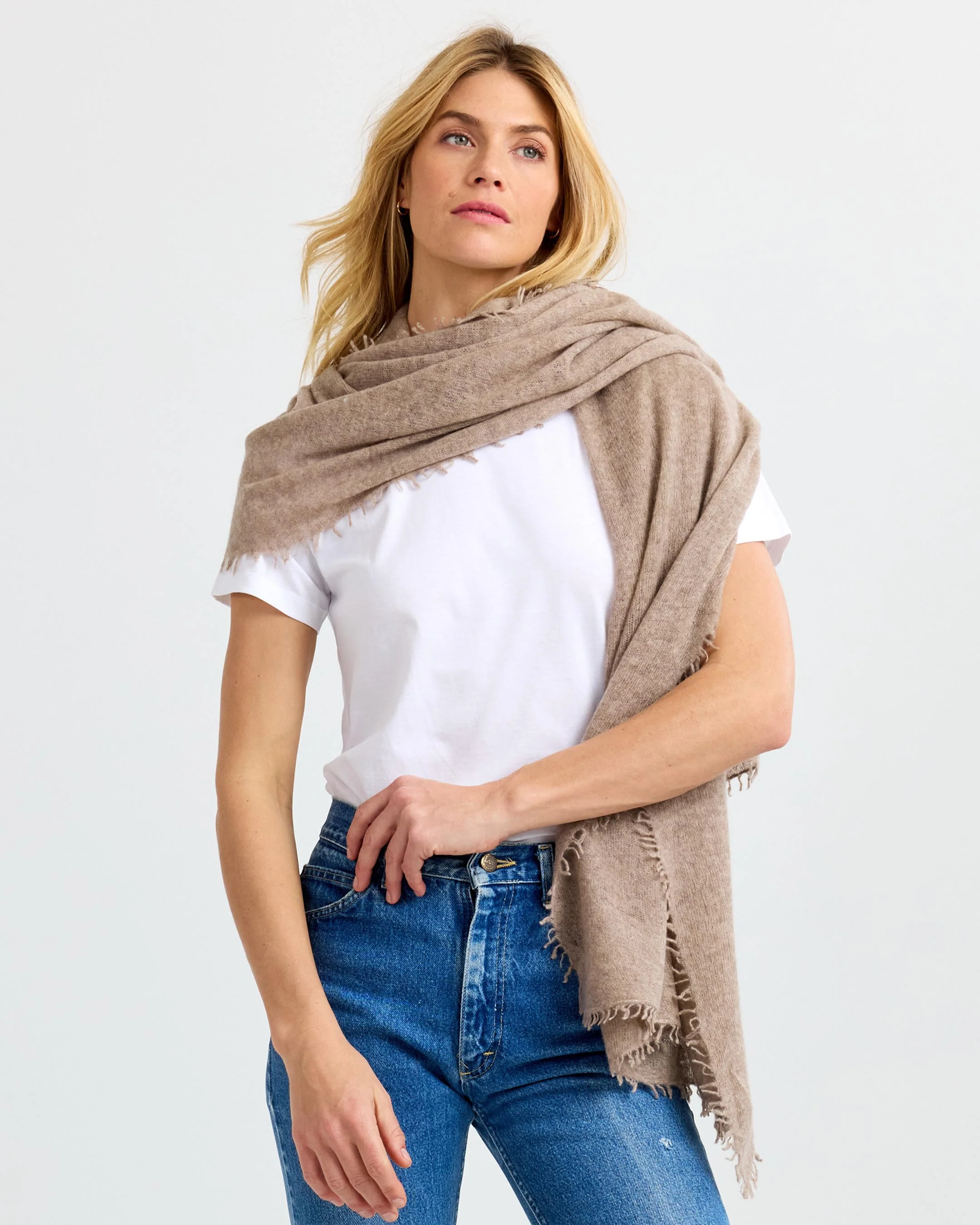Felted Cashmere Scarf - Image 3