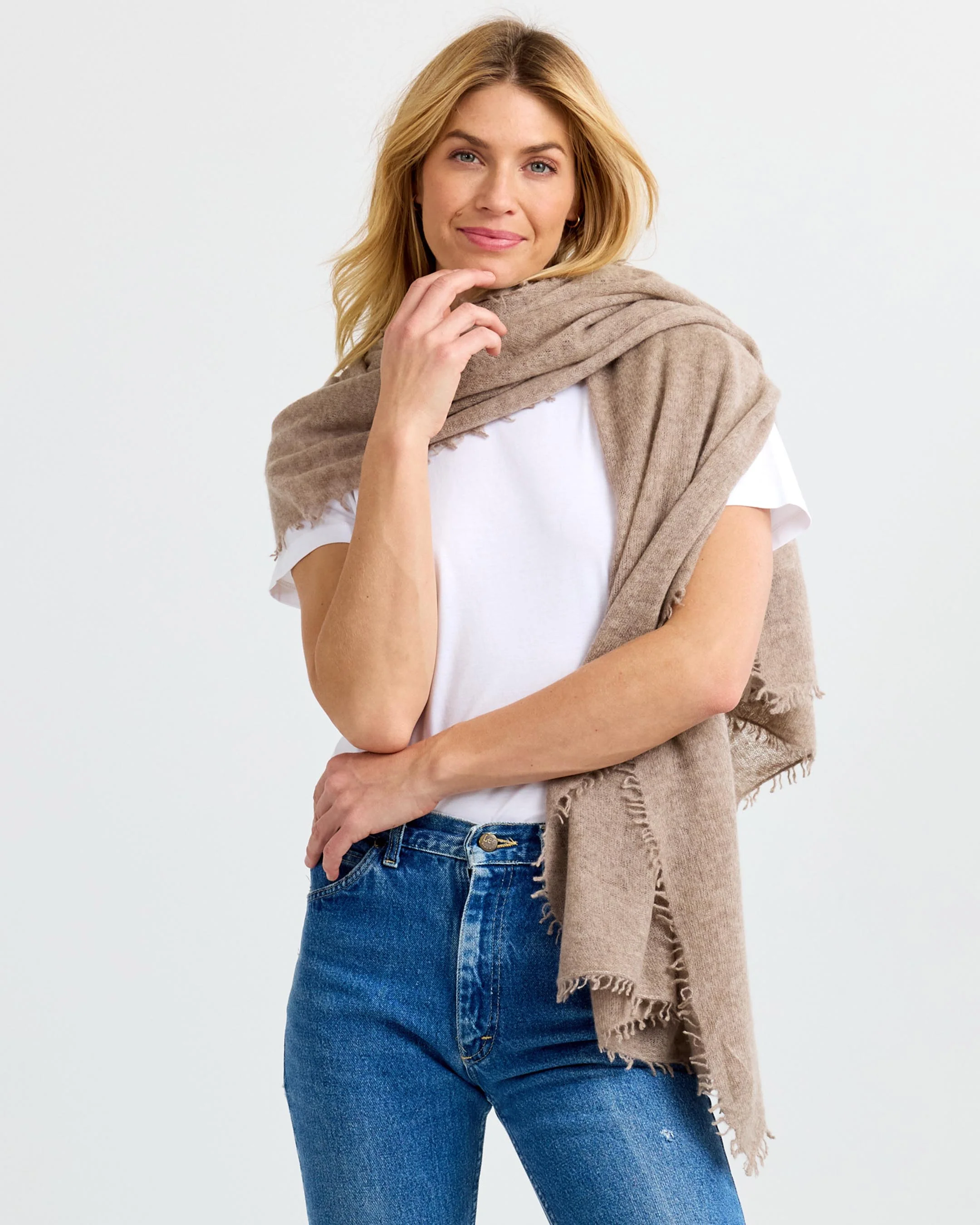 Felted Cashmere Scarf - Image 4