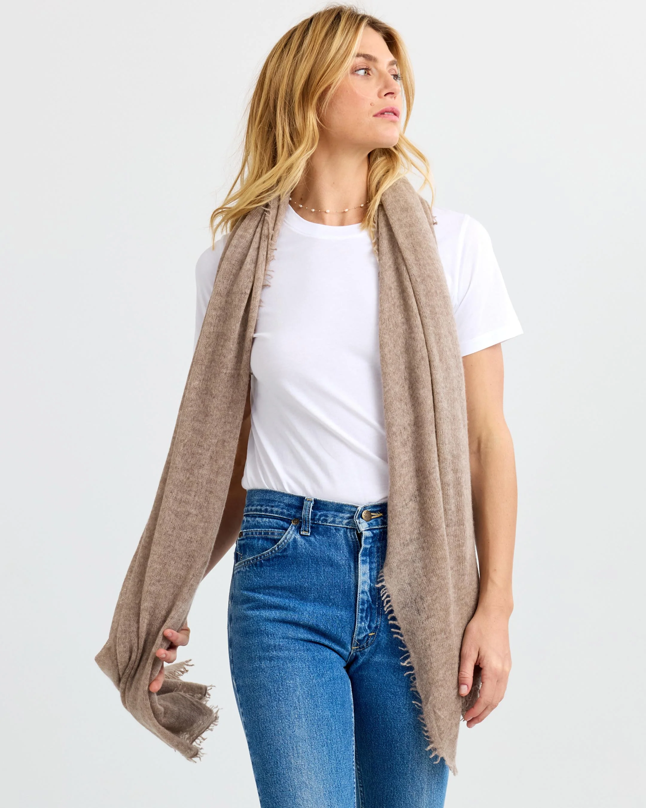 Felted Cashmere Scarf - Image 5