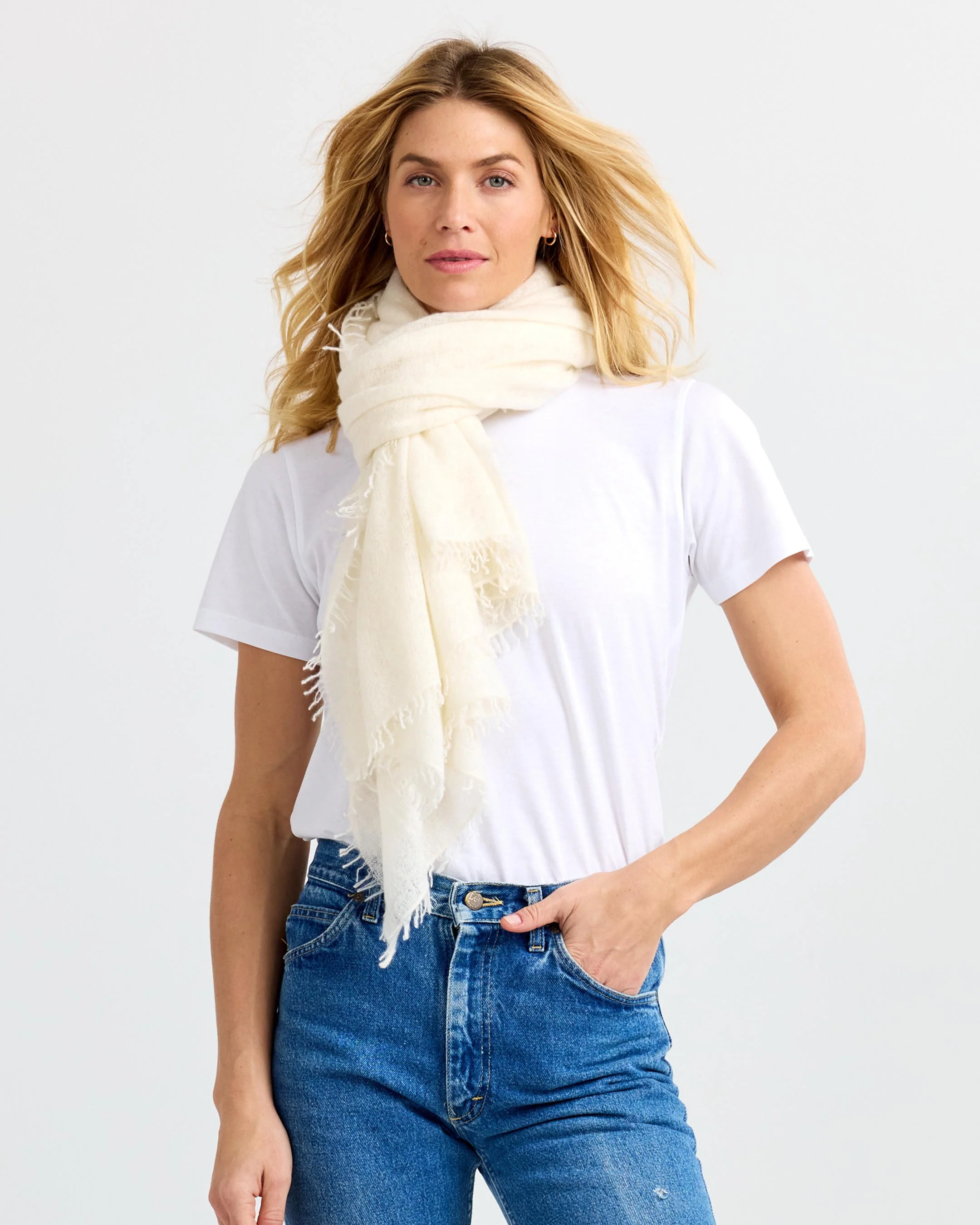 Felted Cashmere Scarf - Image 2