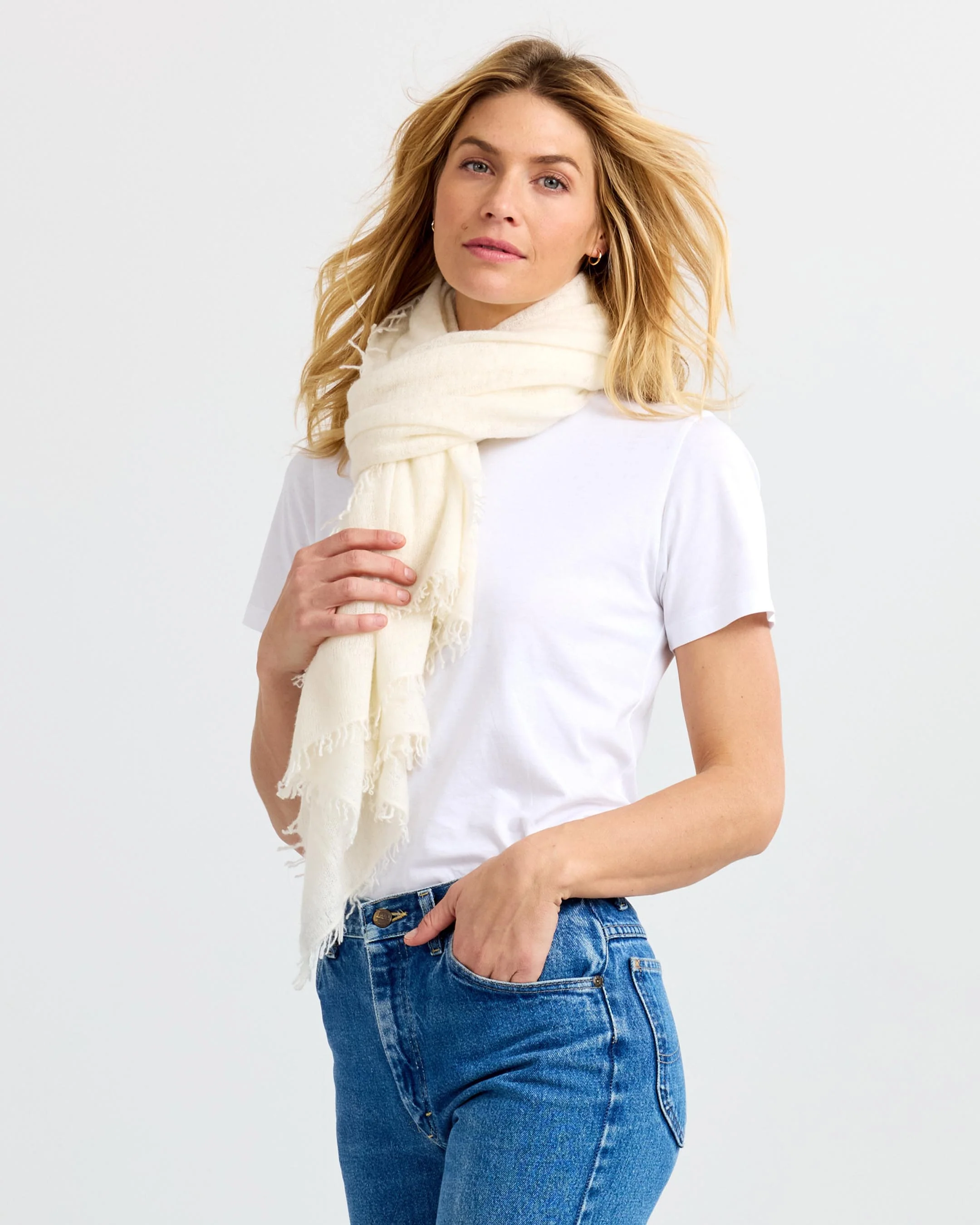 Felted Cashmere Scarf - Image 3