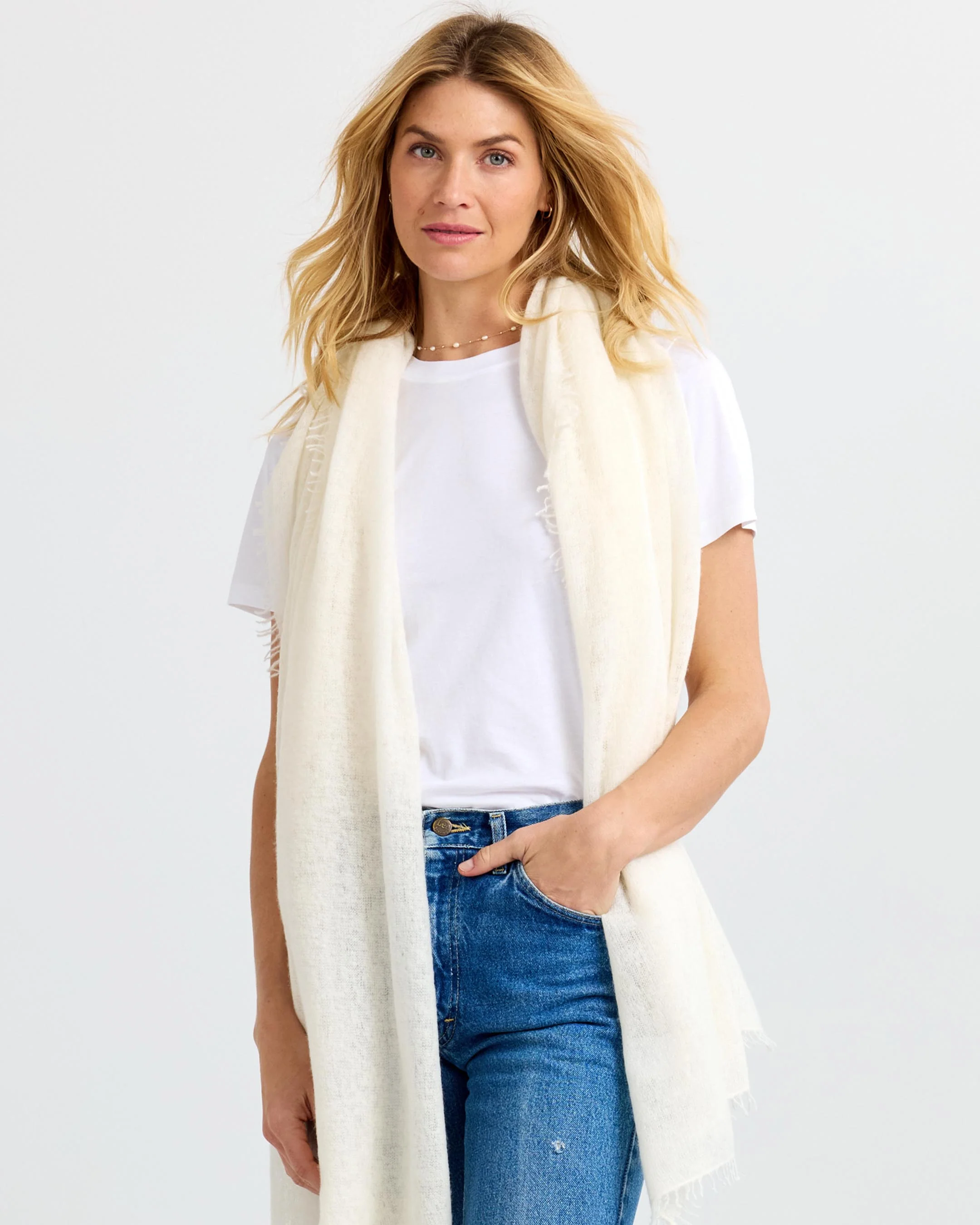 Felted Cashmere Scarf - Image 4