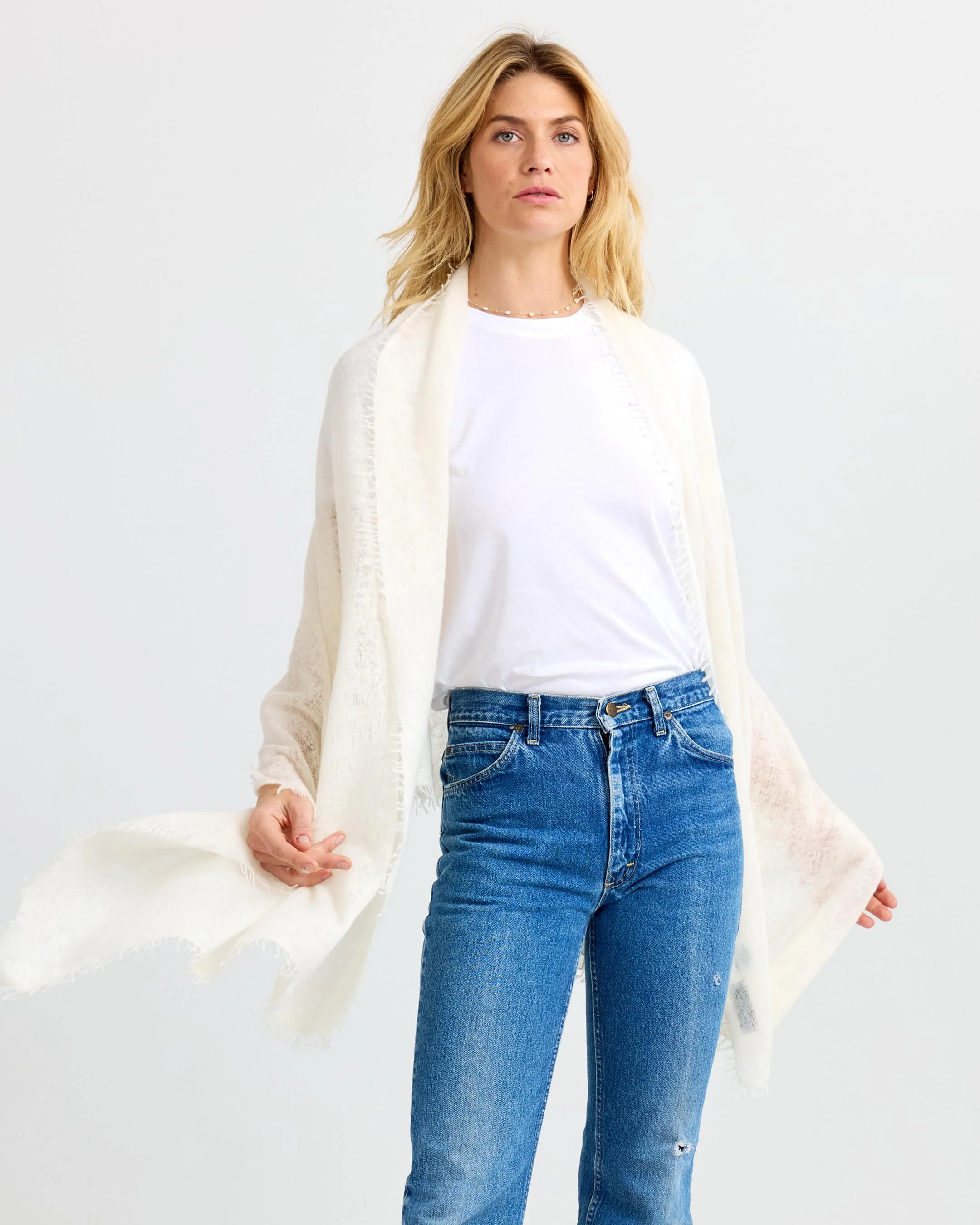 Felted Cashmere Scarf - Image 5