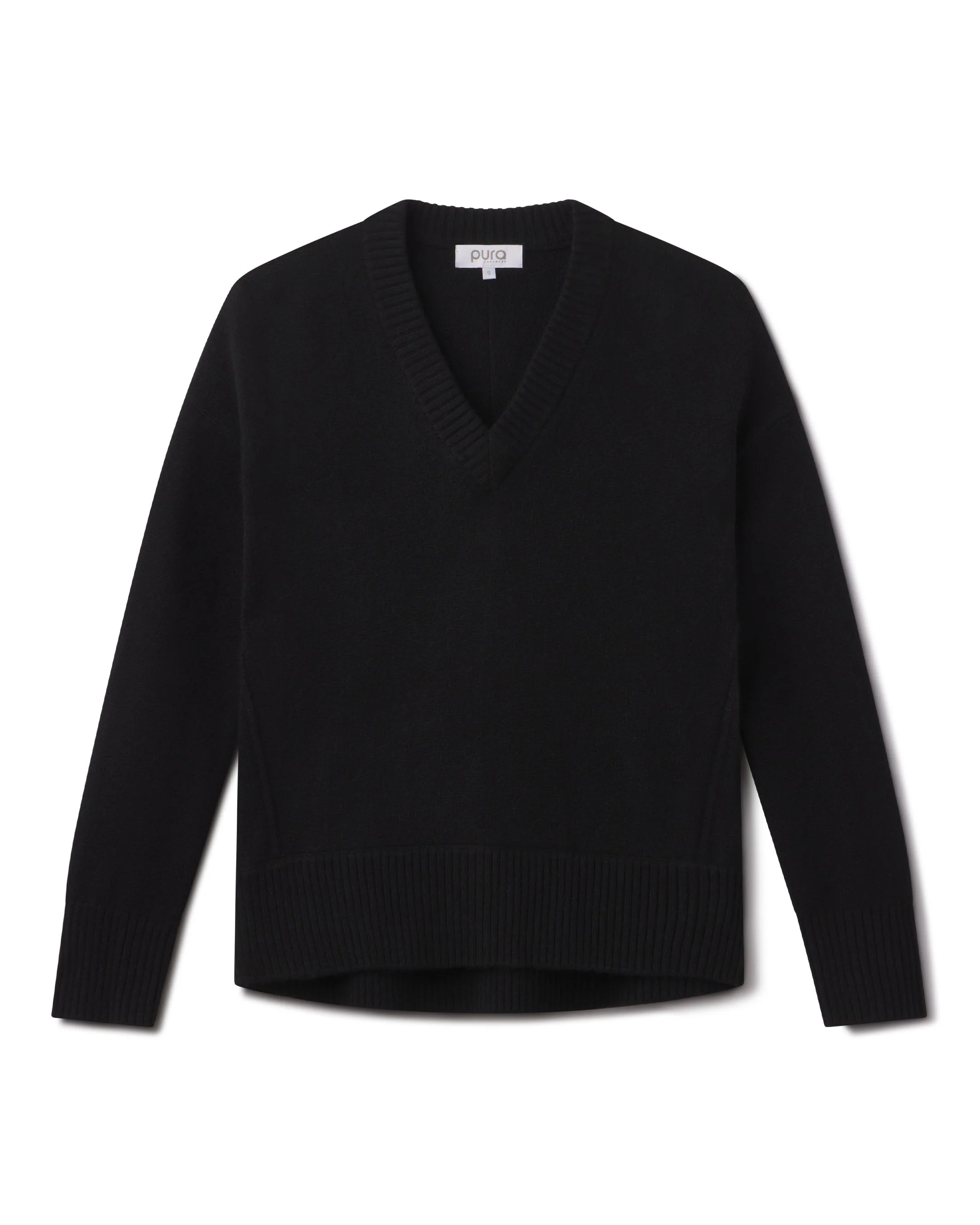 Cashmere Forward Seam V-Neck - Image 7