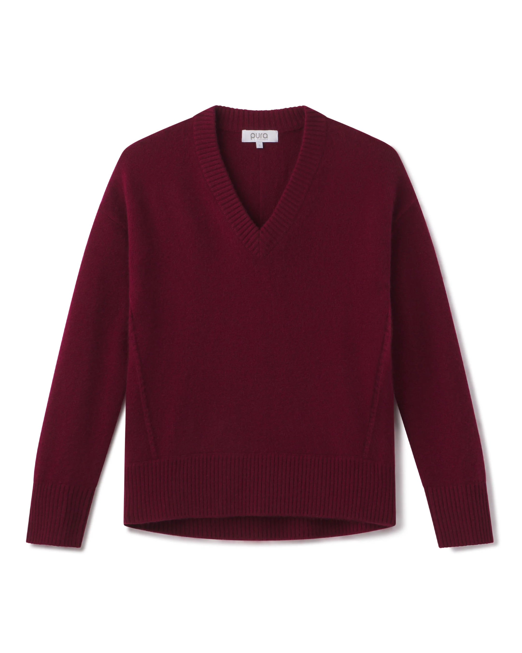 Cashmere Forward Seam V-Neck - Image 6
